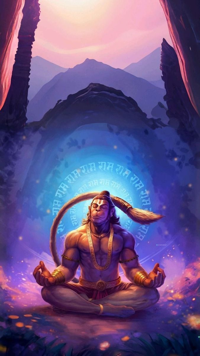 676x1201 Hanuman 4k wallpaper for mobile