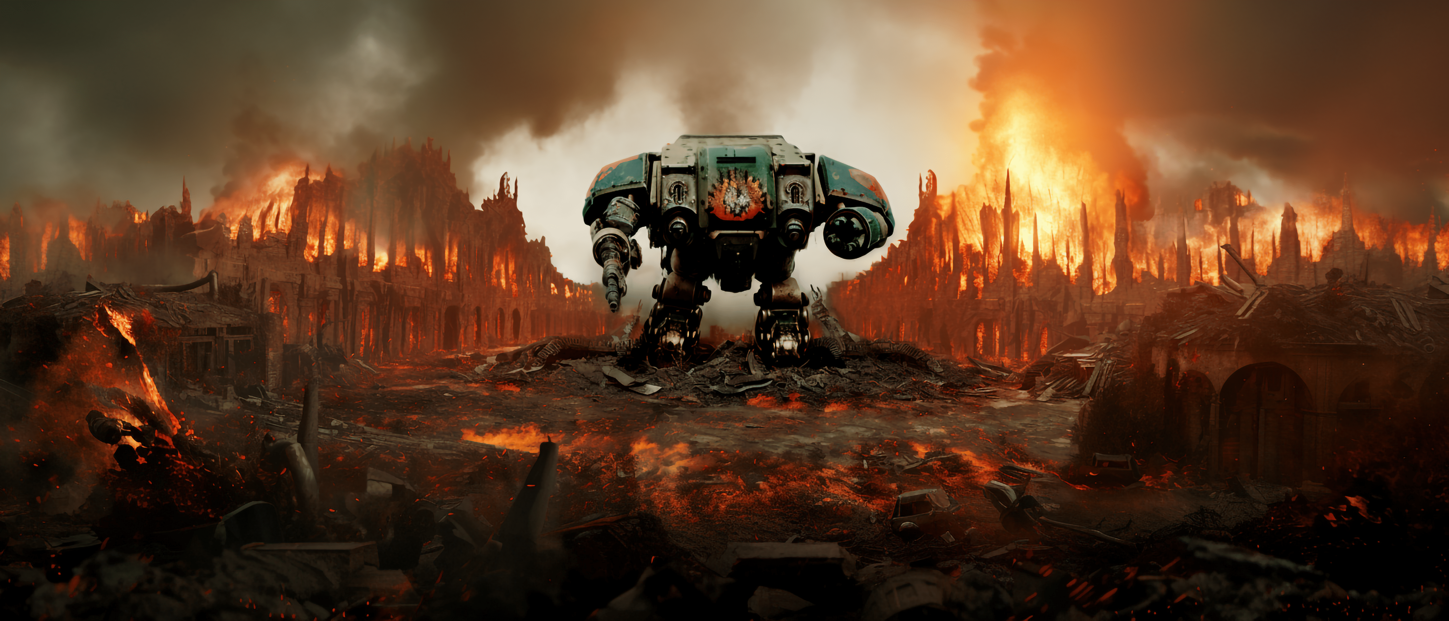 5040x2160 Warhammer Salamanders Wallpaper