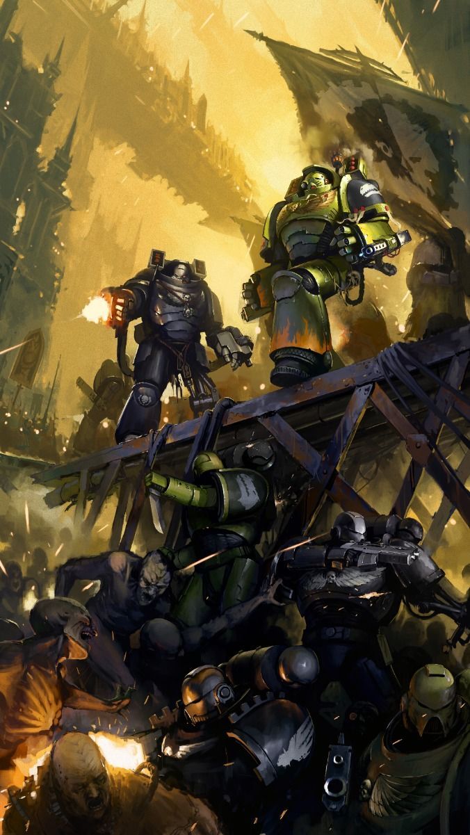 676x1201 Iron Hands and Salamanders fanart