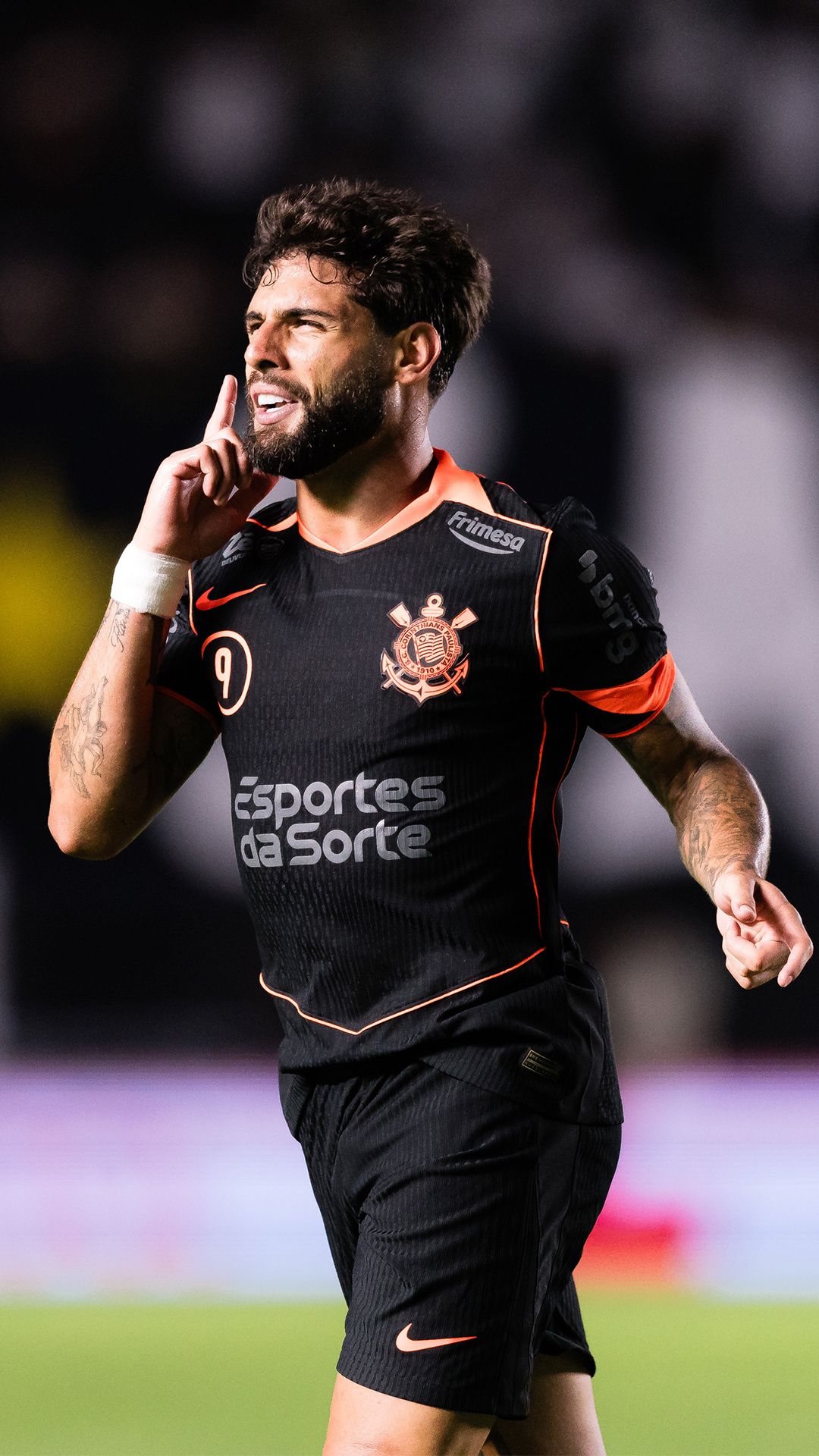 1080x1920 Fundo de tela do Corinthians: Yuri Alberto comemora gol pelo Corinthians