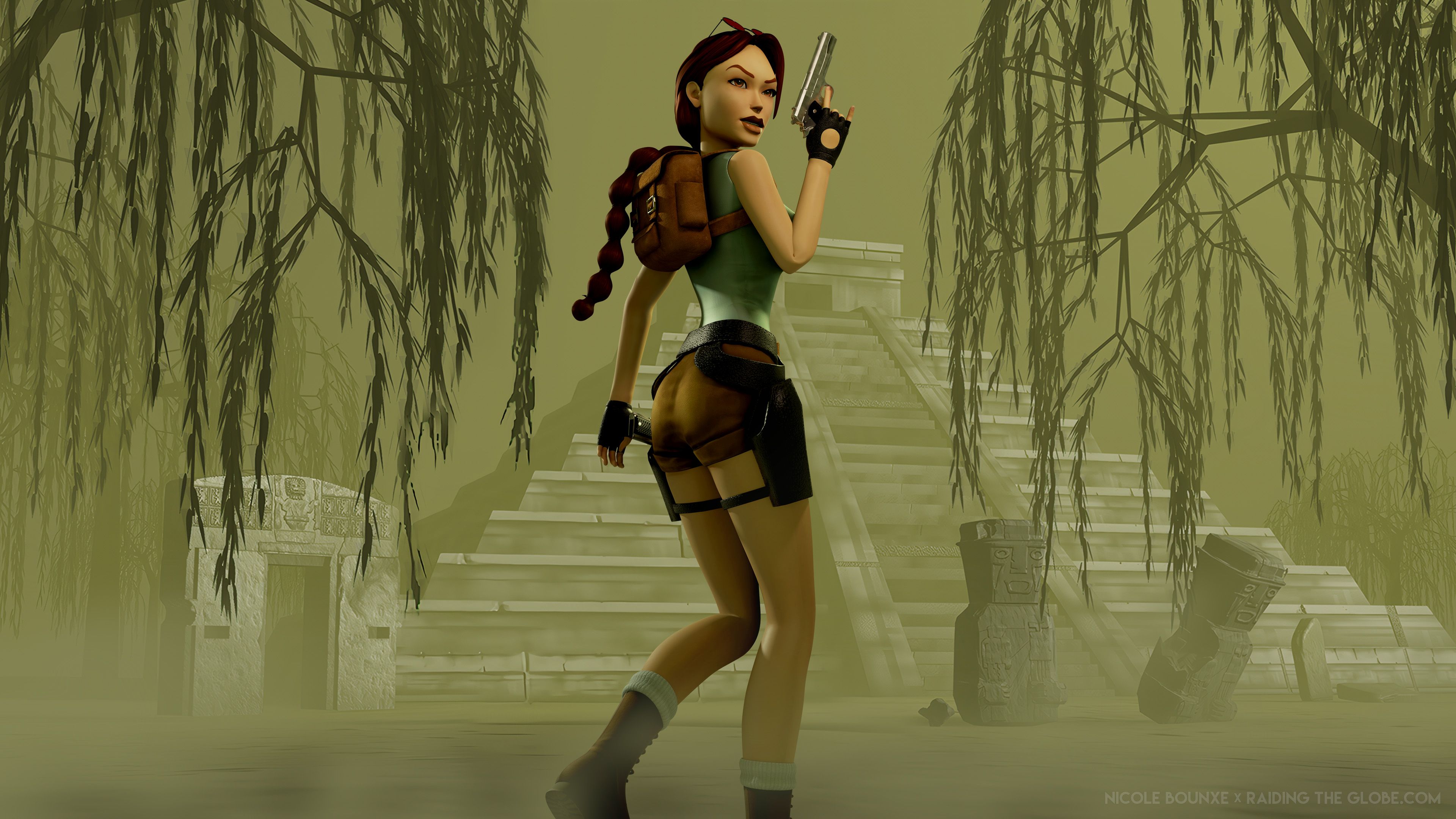 3840x2160 Nicole Bounxe X RTG: Tomb Raider I III Remastered Wallpaper The Globe