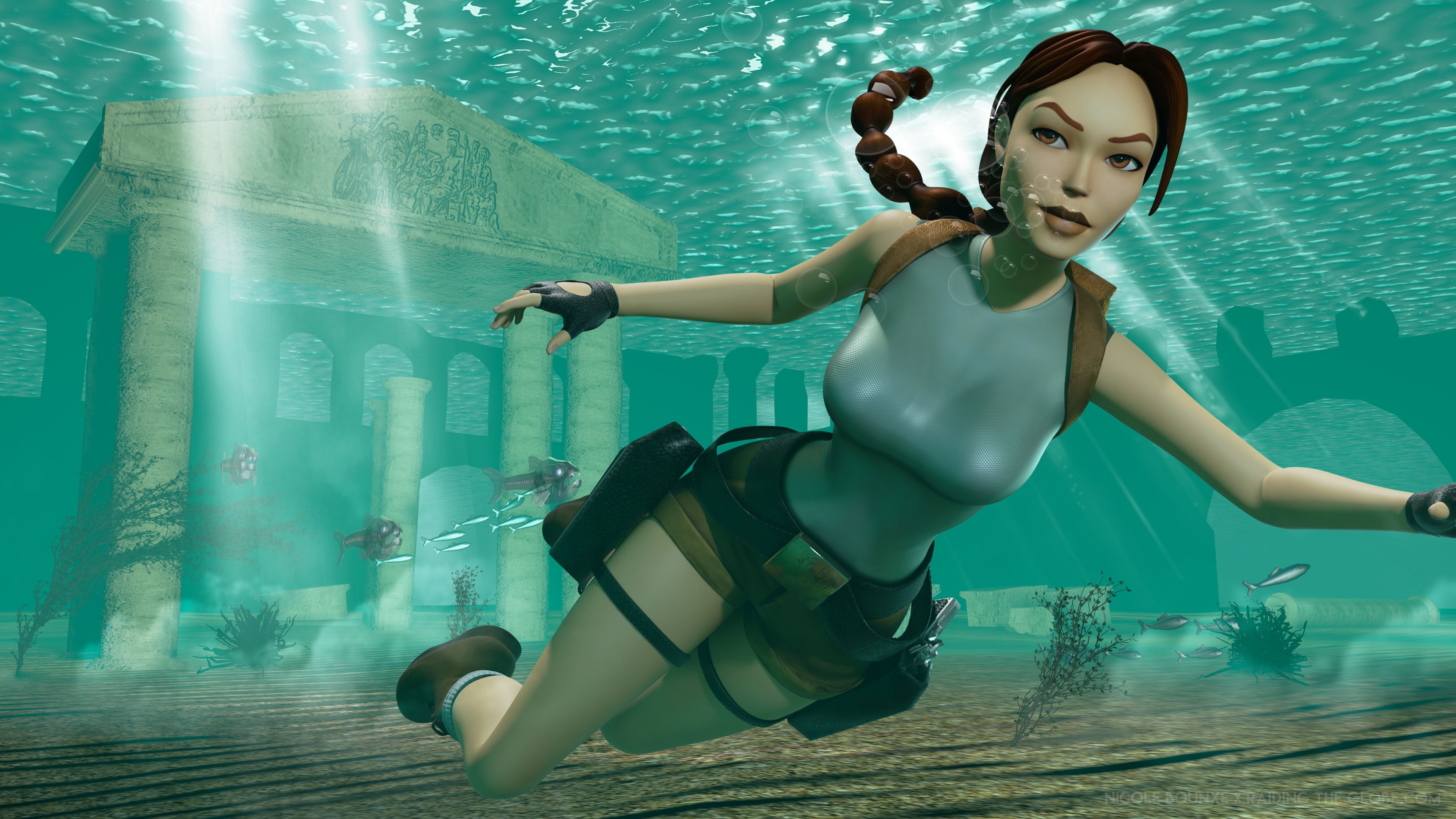 3840x2160 Nicole Bounxe X RTG: Tomb Raider I III Remastered Wallpaper The Globe