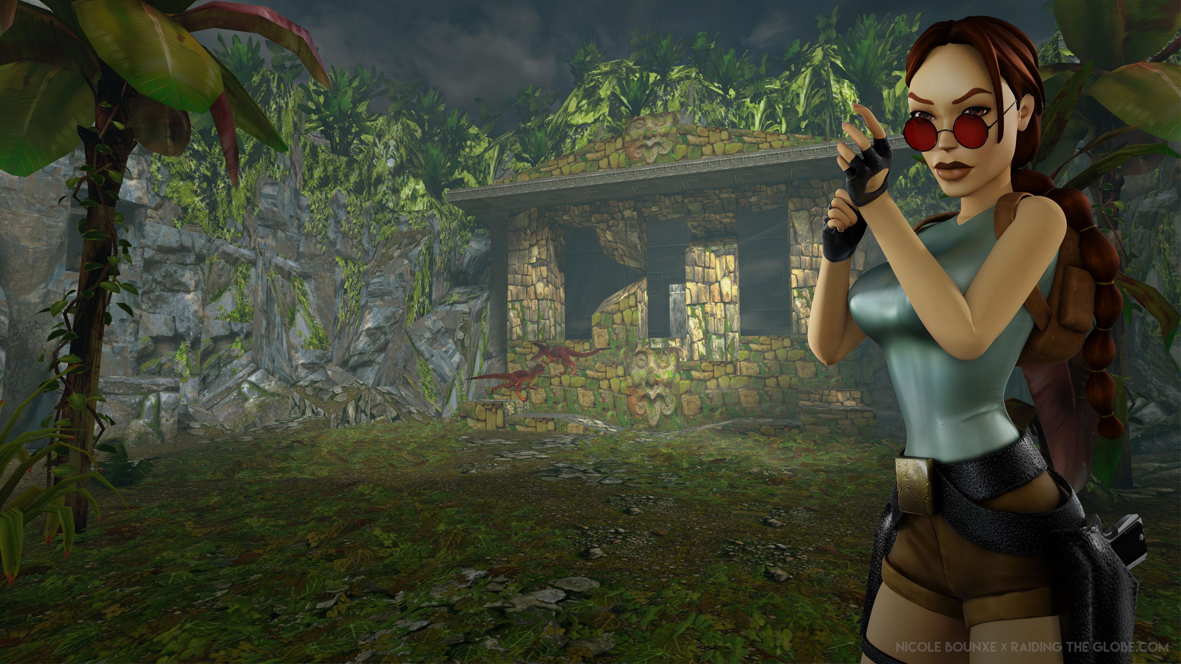3840x2160 Nicole Bounxe X RTG: Tomb Raider I III Remastered Wallpaper The Globe