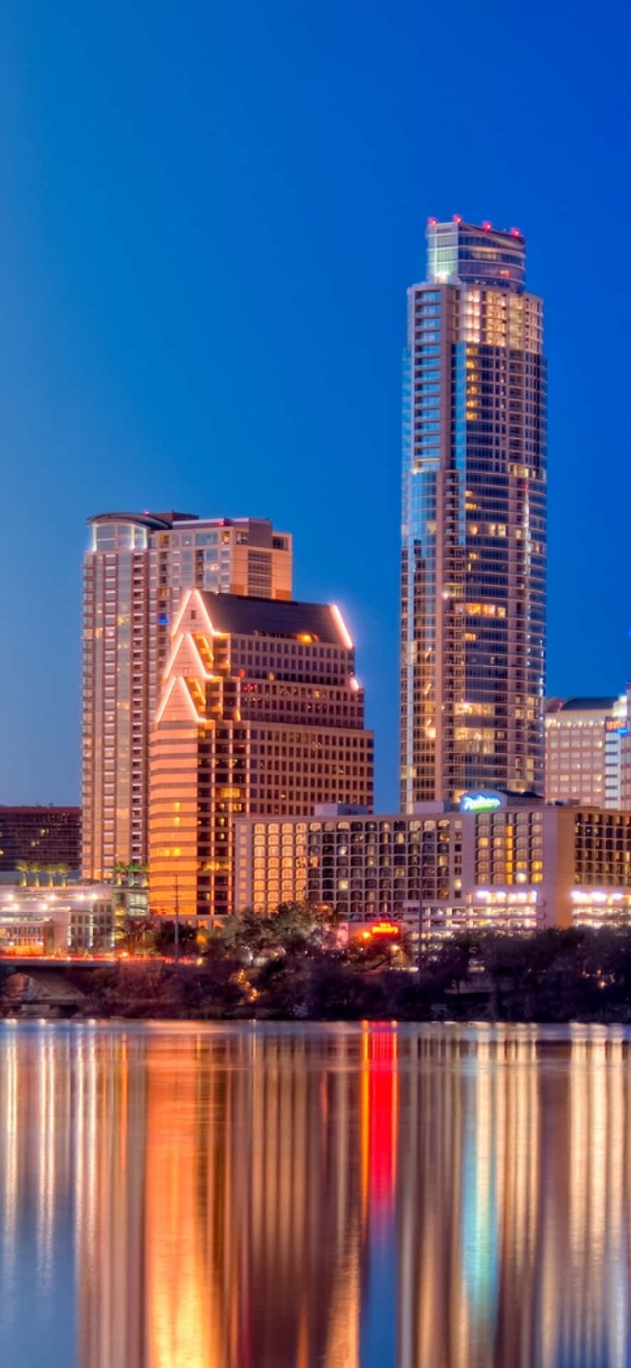 886x1920 Download Texas iPhone Tall Skyscrapers Austin Wallpaper