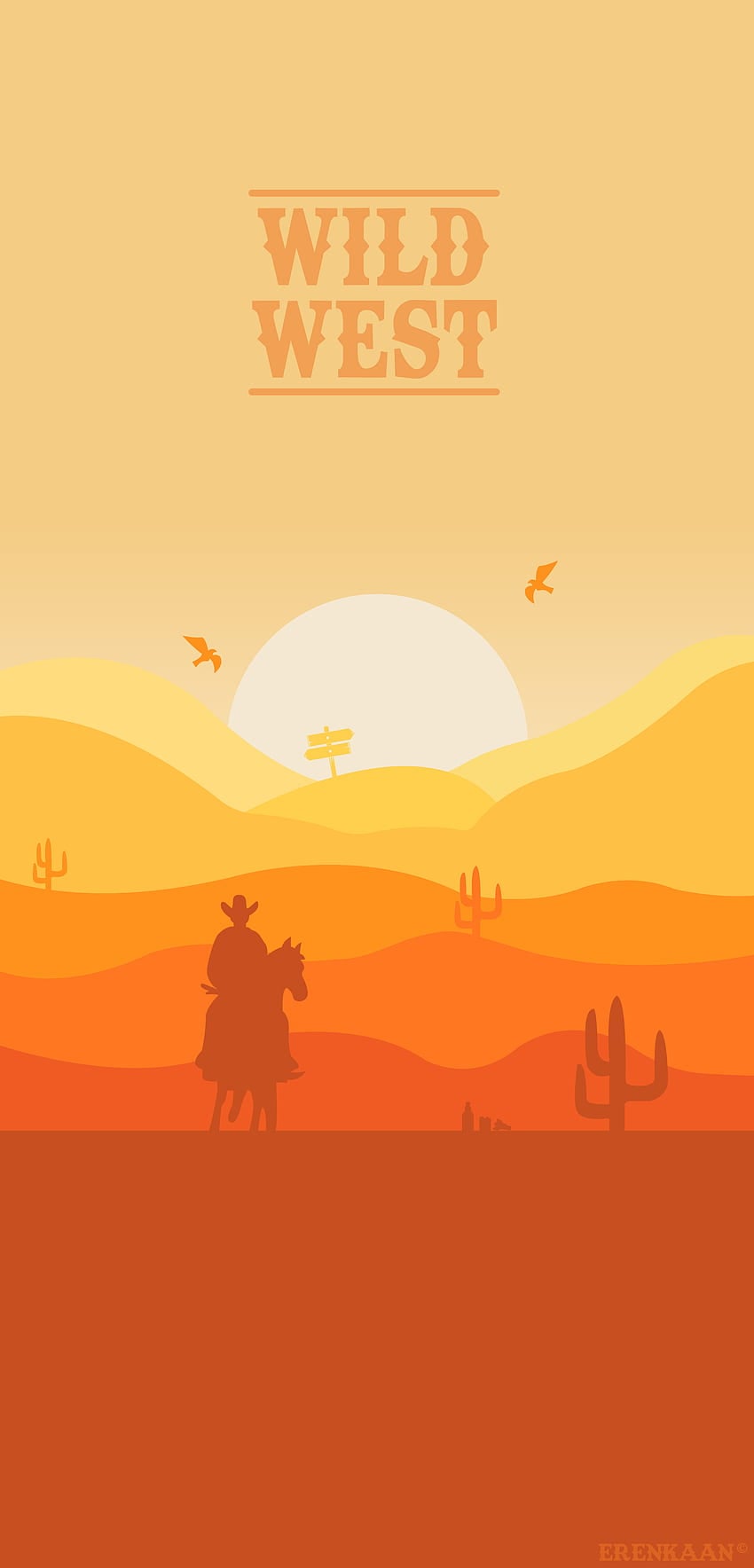 850x1768 WildWest, sky, cowboy, west, texas, desert, wild HD phone wallpaper