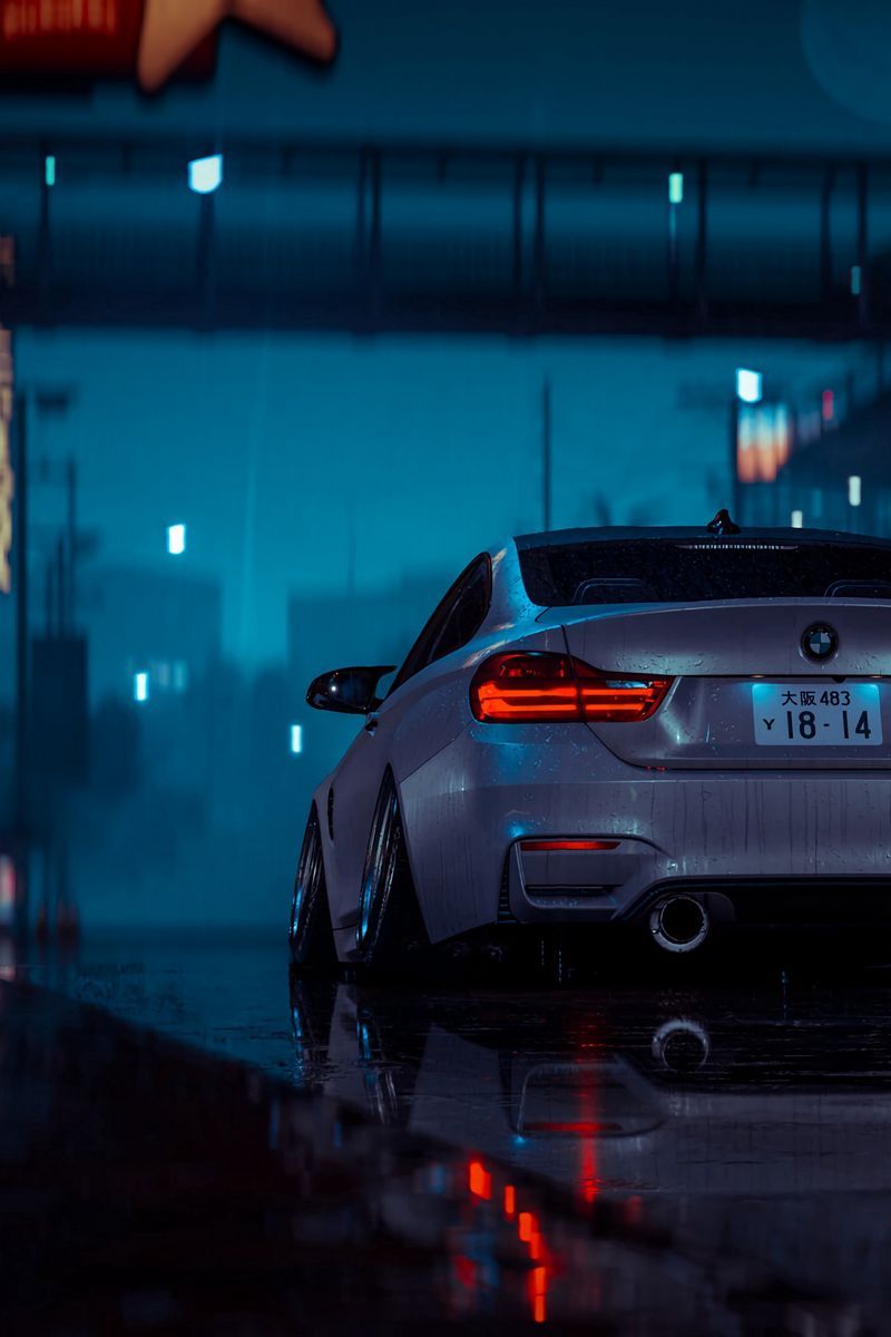 800x1200 Download Wallpaper 800x1200 Car, Gray, Wet, Night, Rain Iphone 4s 4 For Parallax HD Background
