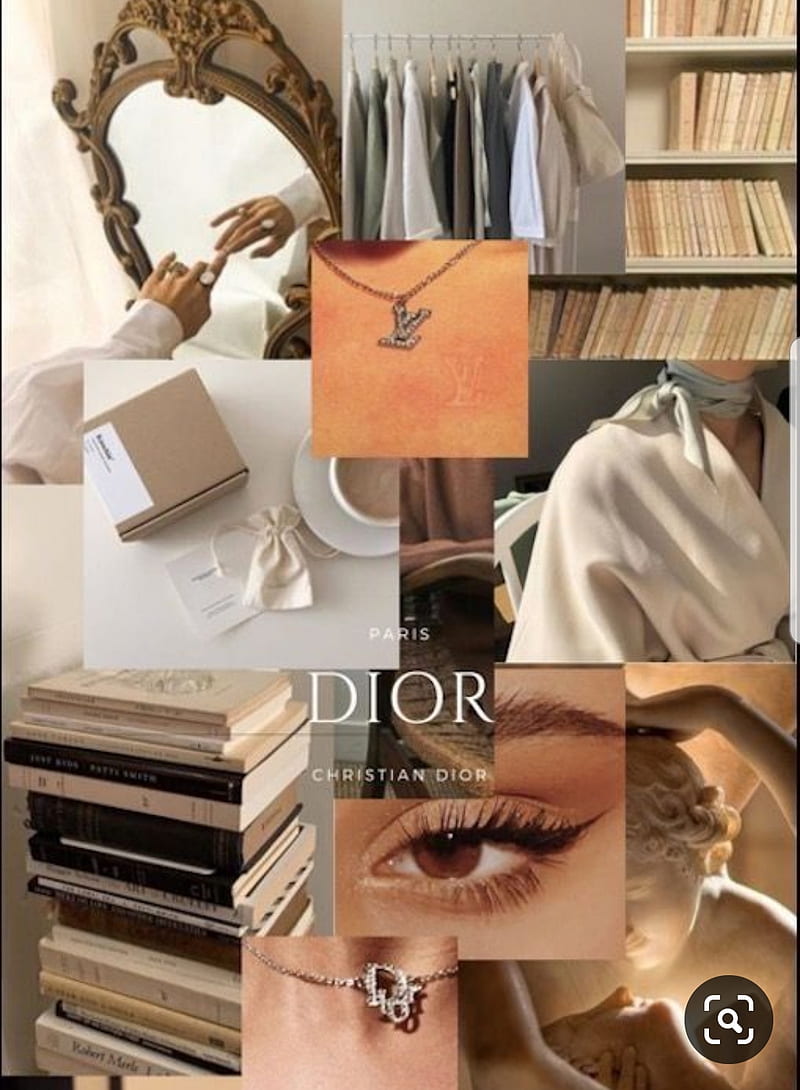 800x1090 Aesthetic, aesthetically pleasing, bonito, beige, books, clothes, dior, mirror, HD phone wallpaper