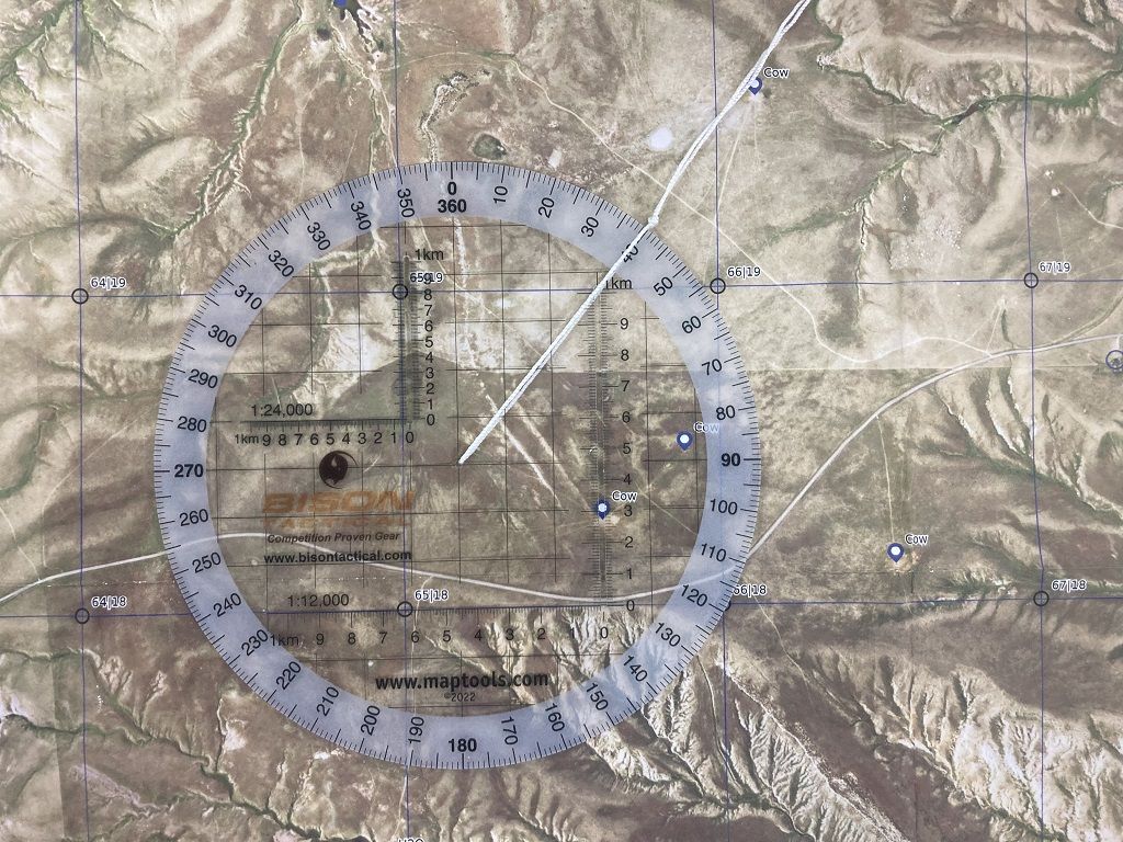 1024x768 Fieldcraft UTM Grid Reader. Map Protractor from Bison Tactical. Sniper's Hide Forum
