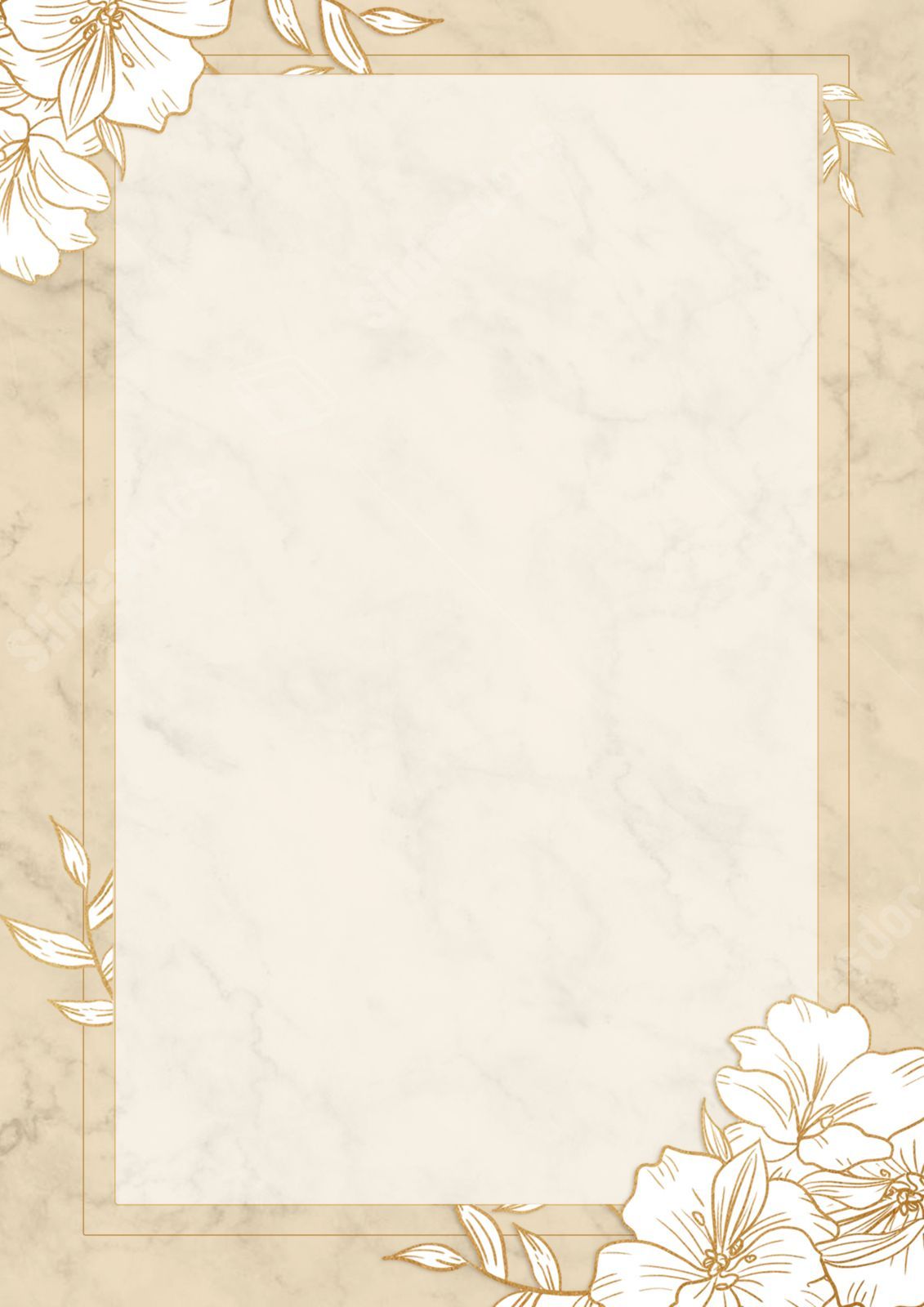 1131x1600 Wallpaper Featuring Cute Cartoon Flowers Page Border Background Word Template And Google Docs For Free Download
