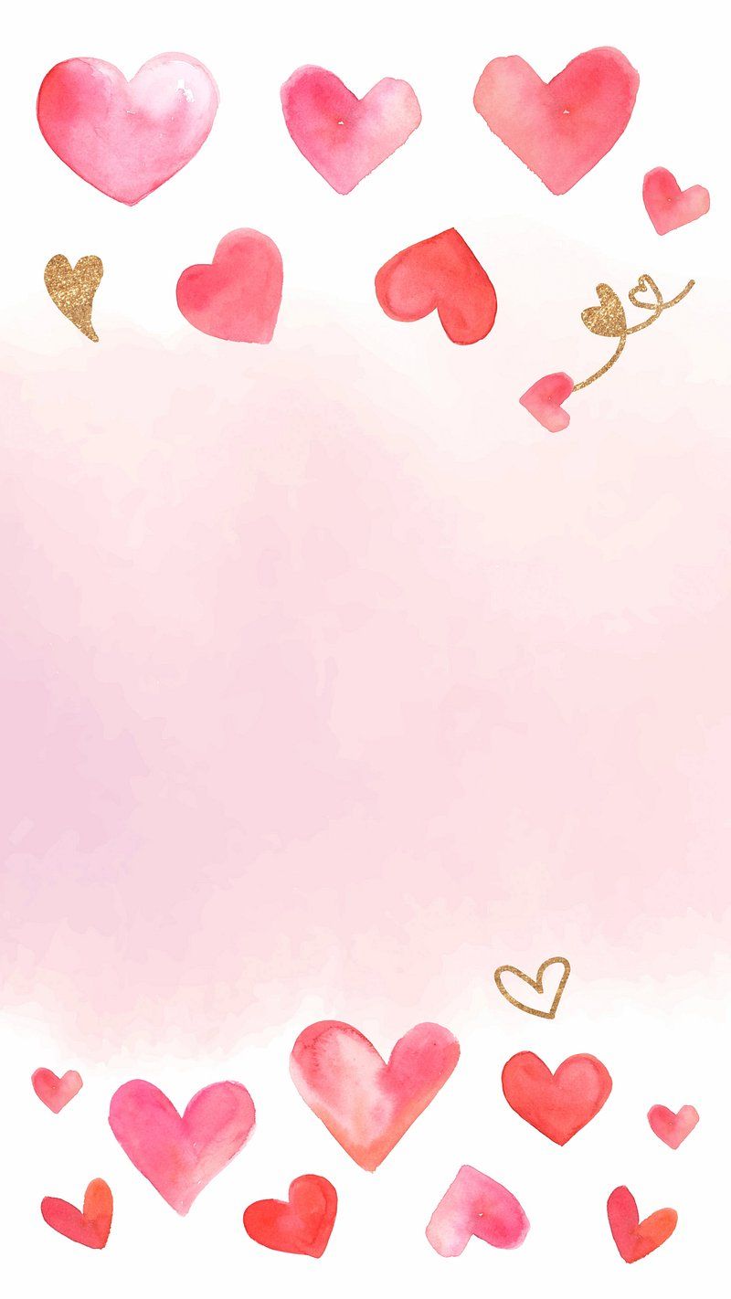 800x1422 Love, heart border iPhone wallpaper. Free Photo Illustration