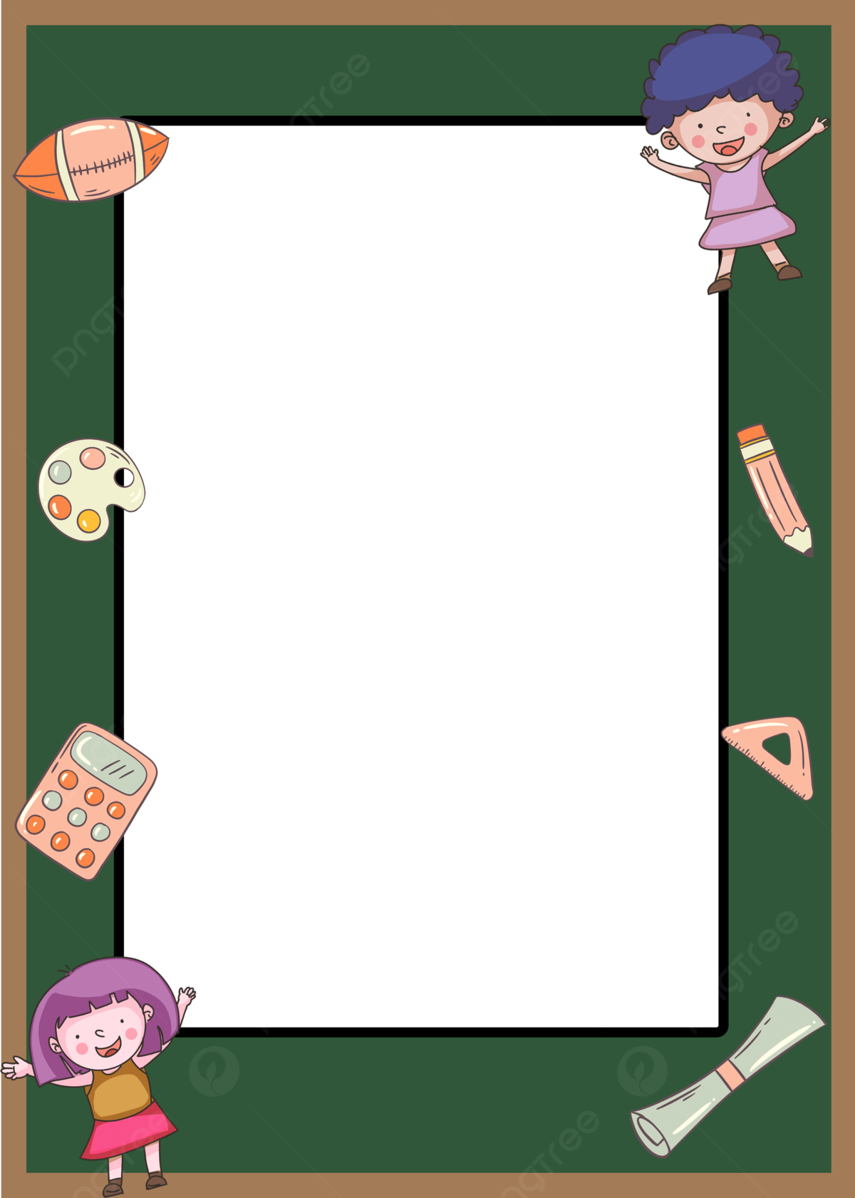1200x1680 Cute Love Kids Learning Border Background Wallpaper Image For Free Download