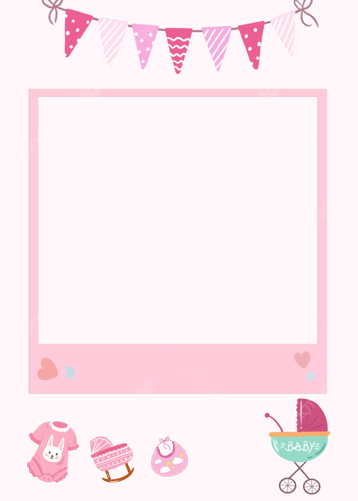 1200x1680 Simple Cute Baby Border Background Wallpaper Image For Free Download