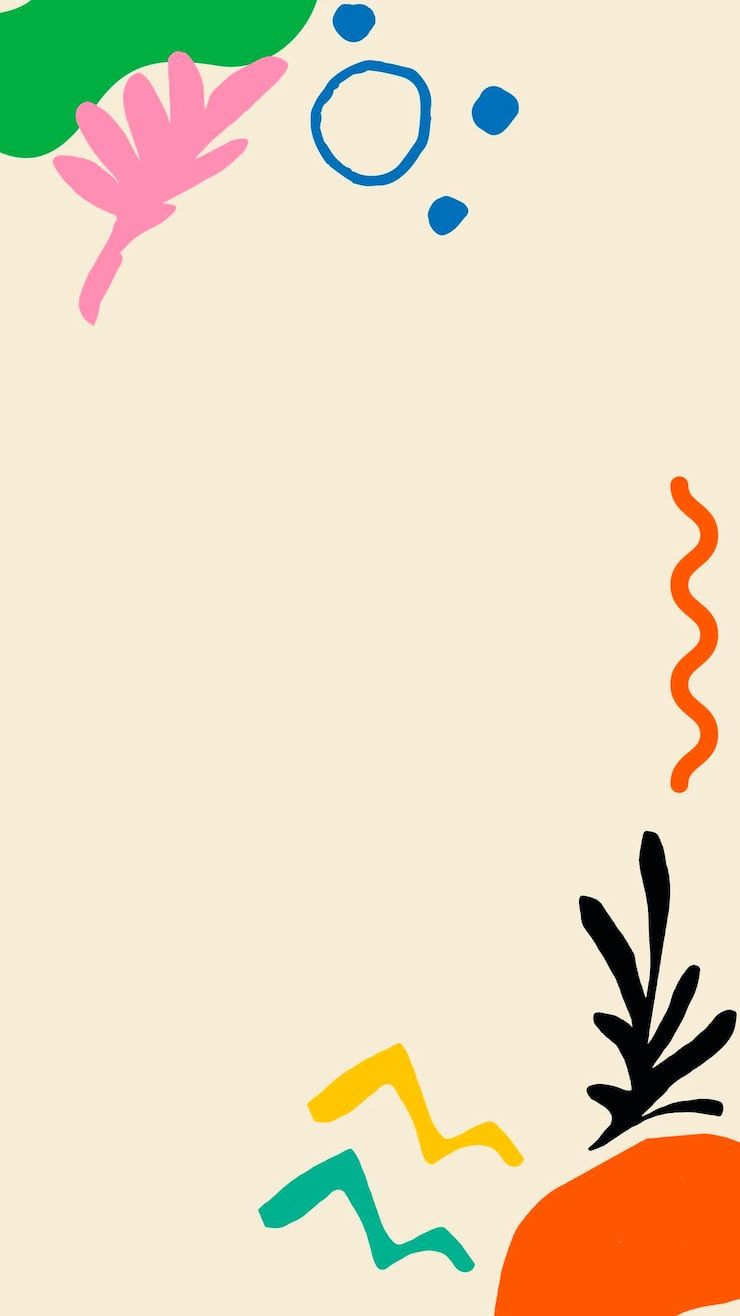 740x1316 Cute Border With Abstract Shapes Vectors Free High Quality Vectors From Freepik