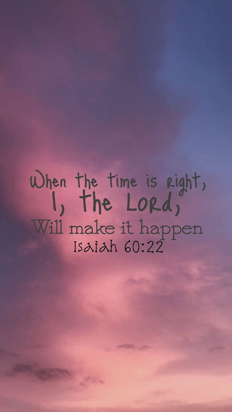 800x1422 When time is right, bible, christian, cute, cute christian, dark clouds, dark pink, HD phone wallpaper