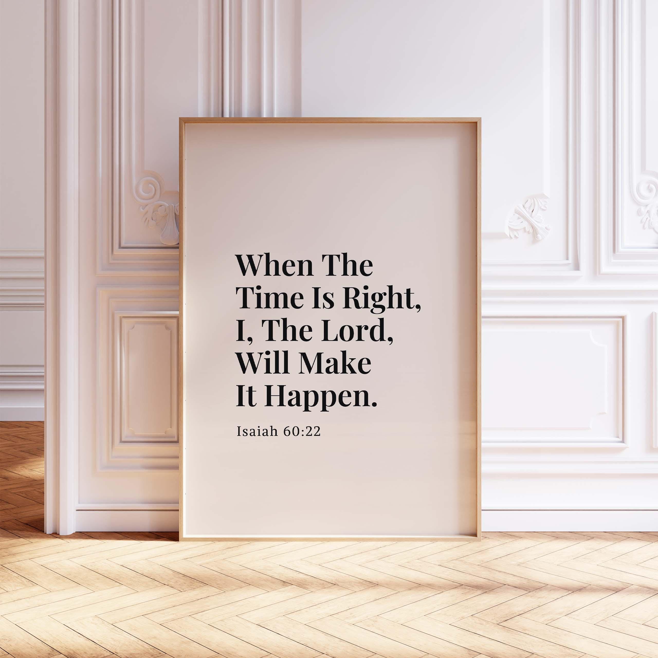 2560x2560 Isaiah 60:22 Bible Verse Print, Christian Wall Art (digital Download)