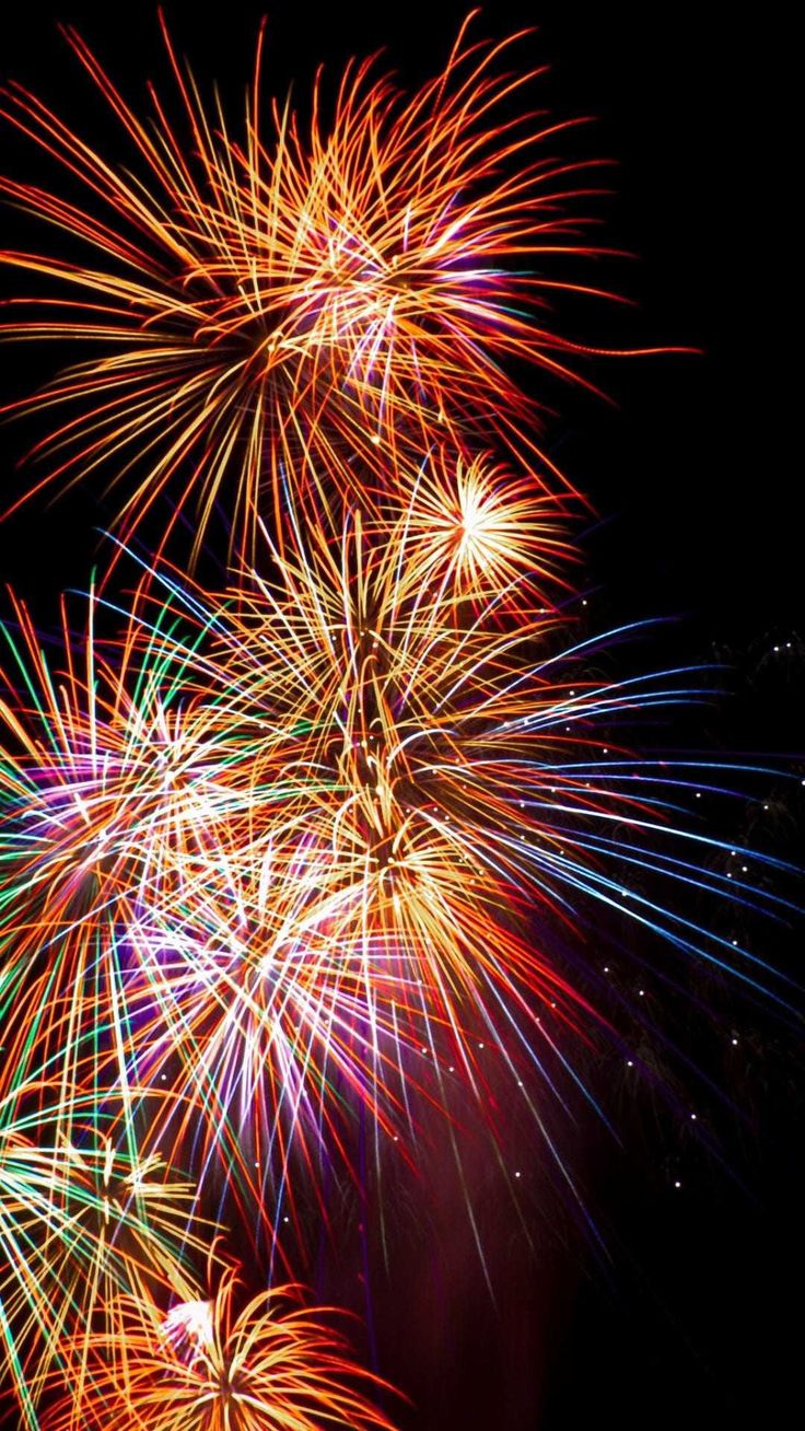 736x1308 Fireworks Wallpaper