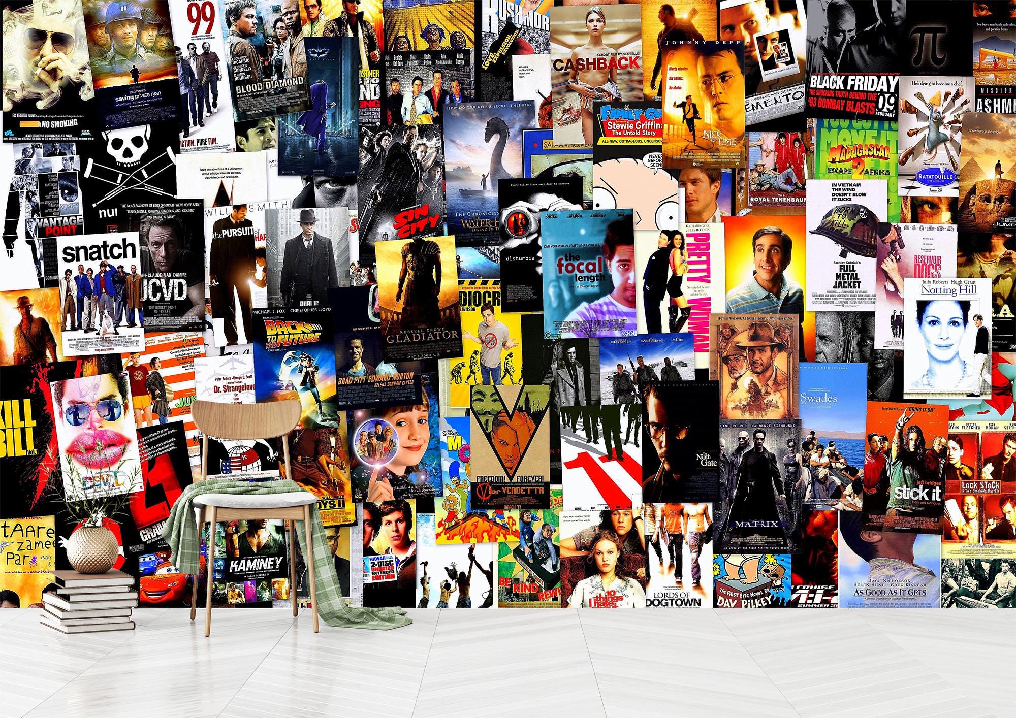 2000x1414 Movie Poster Wallpaper: Self Adhesive Non Woven Wall Art