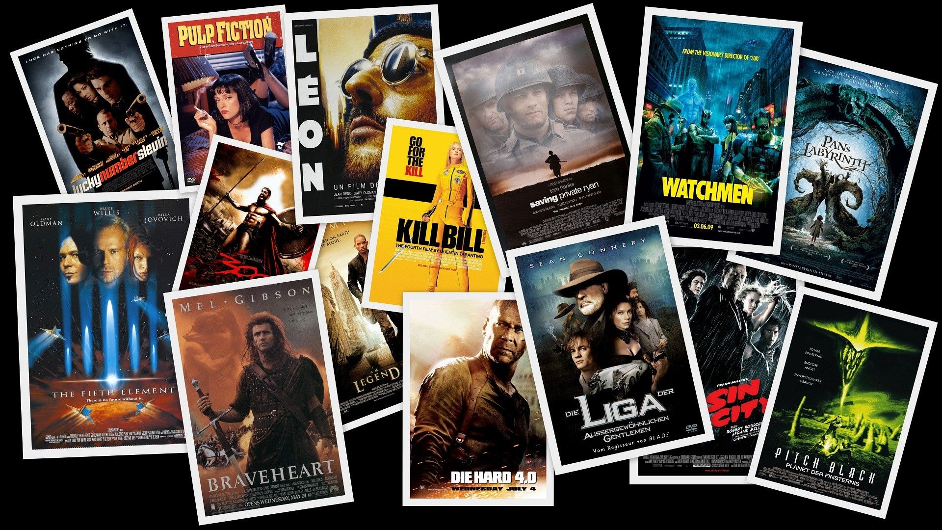 1920x1080 movies, Digital, Art, Collage, Movie, Posters, Fan, Art Wallpaper HD / Desktop and Mobile Background