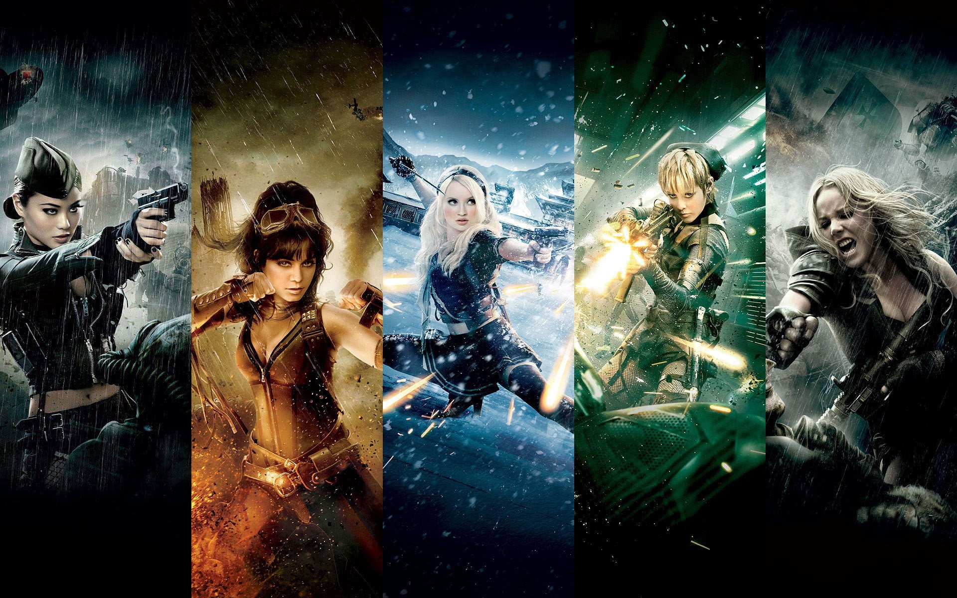 1920x1200 Sucker Punch digital wallpaper, movies, Sucker Punch, collage HD wallpaper