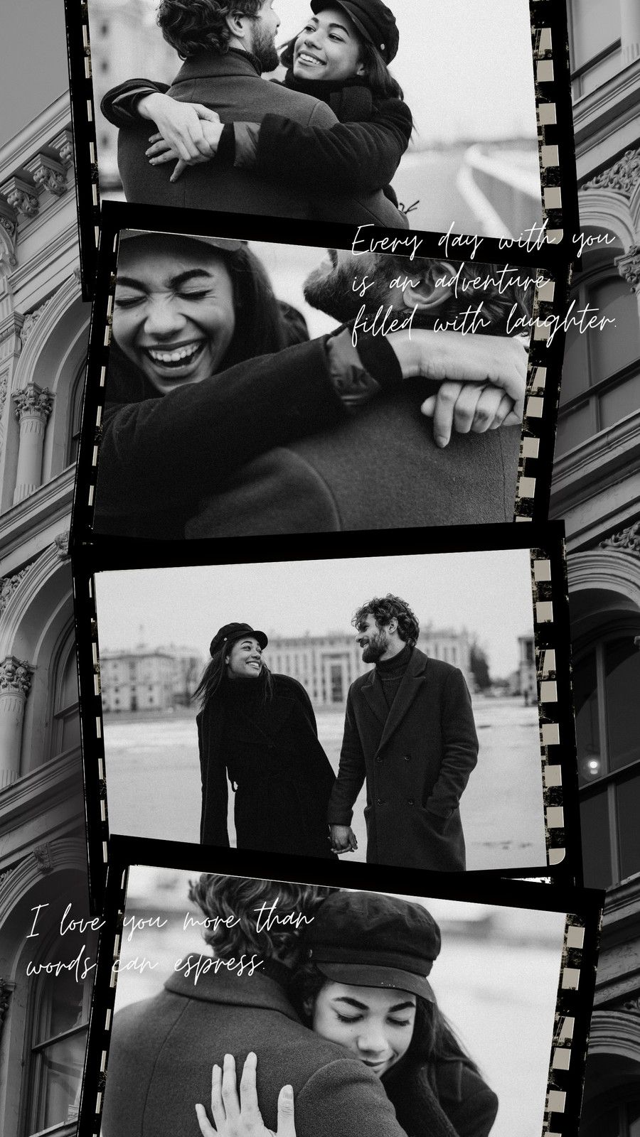 900x1600 and customizable film strip templates