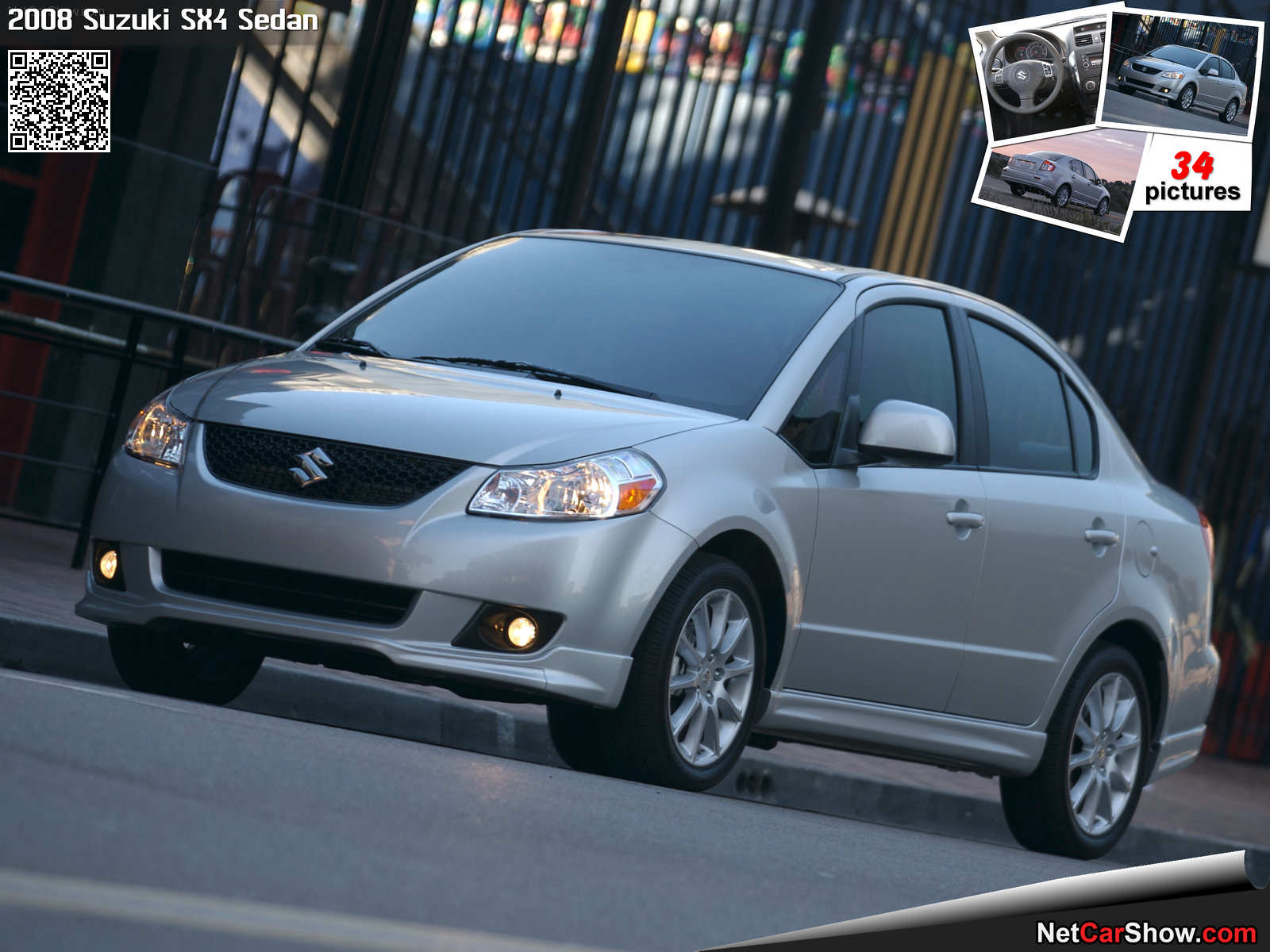 1600x1200 Suzuki SX4 Sedan (2008), information & specs