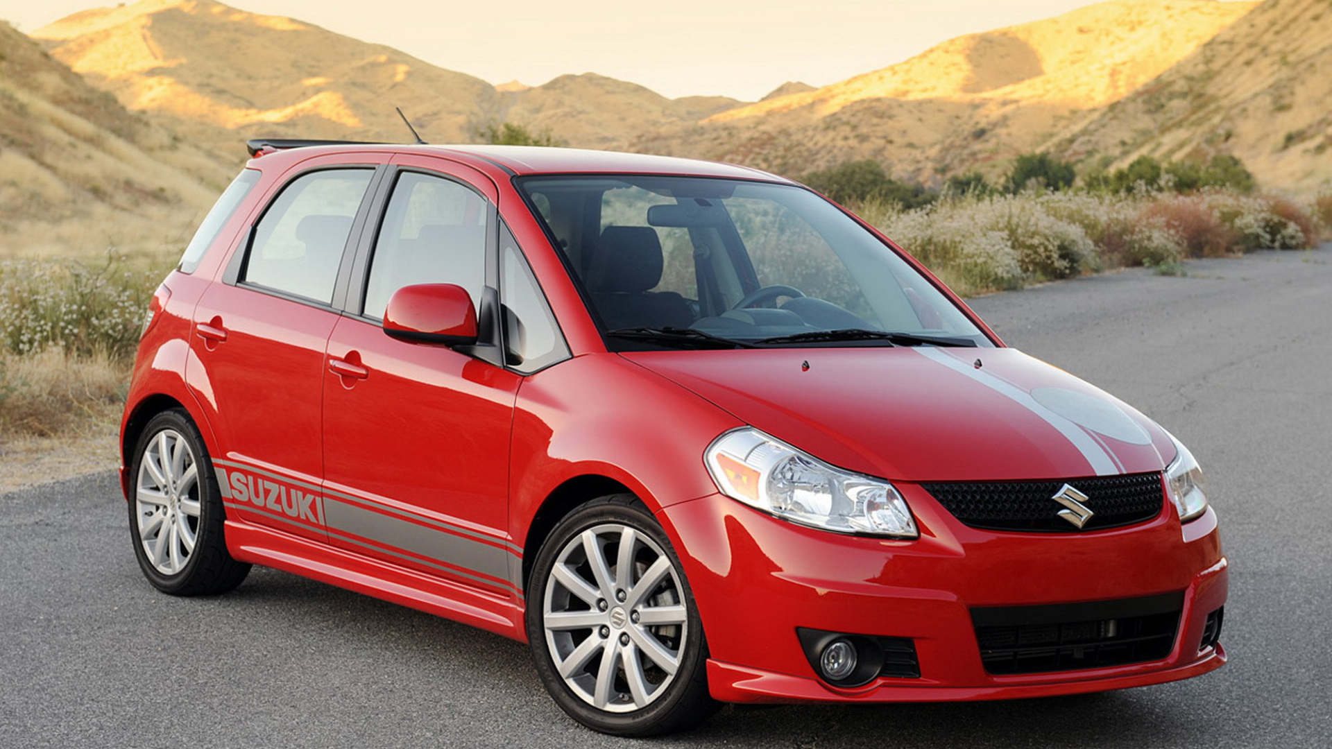 1920x1080 Test drive the car Suzuki SX4 Desktop wallpaper 1920x1080