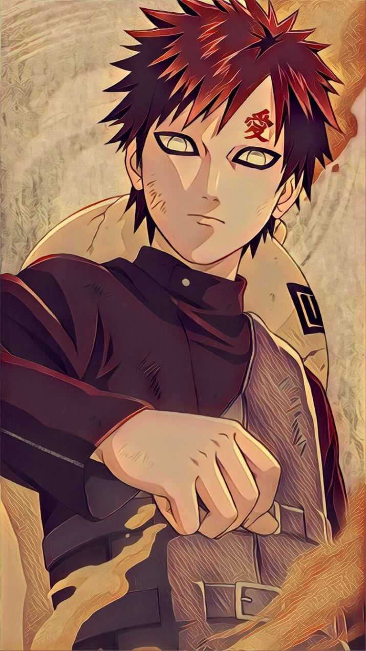 715x1272 Gaara Phone Wallpaper