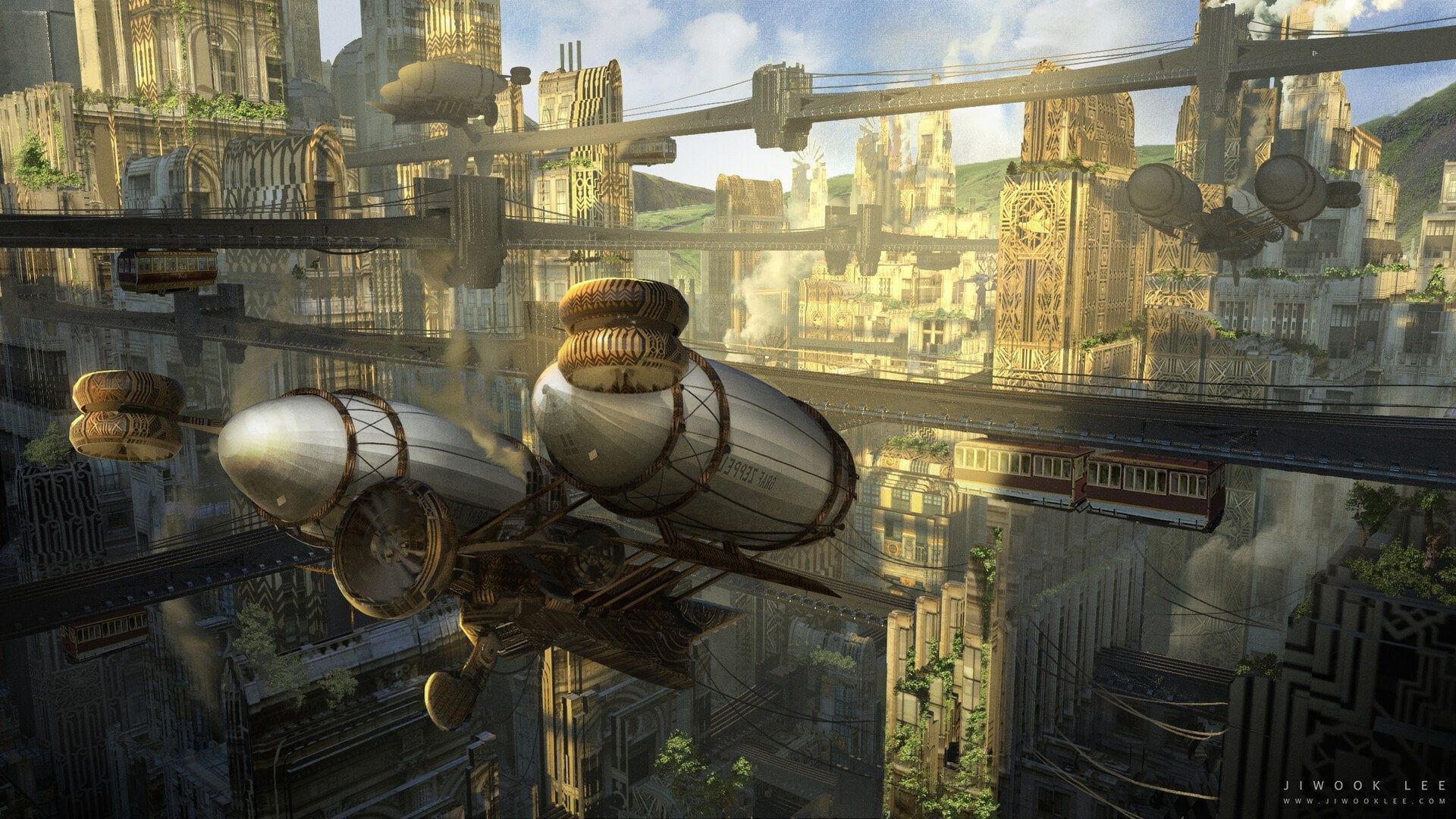 1920x1080 Decopunk City