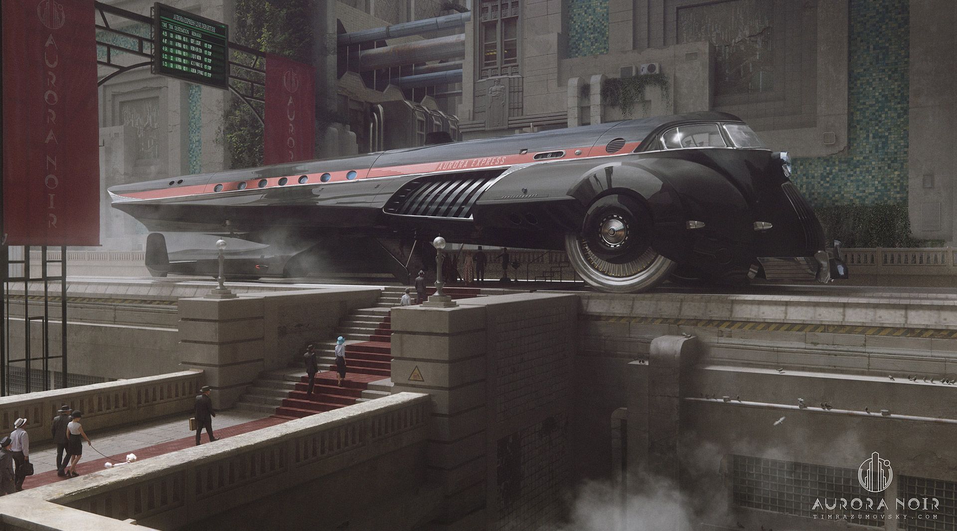 1920x1065 Cool Sci Fi Decopunk By Tim Razumovsky