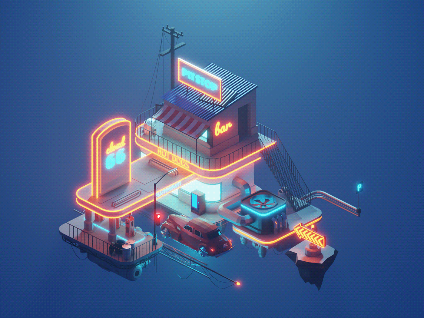 1400x1050 Dieselpunk Illustrations - Behance