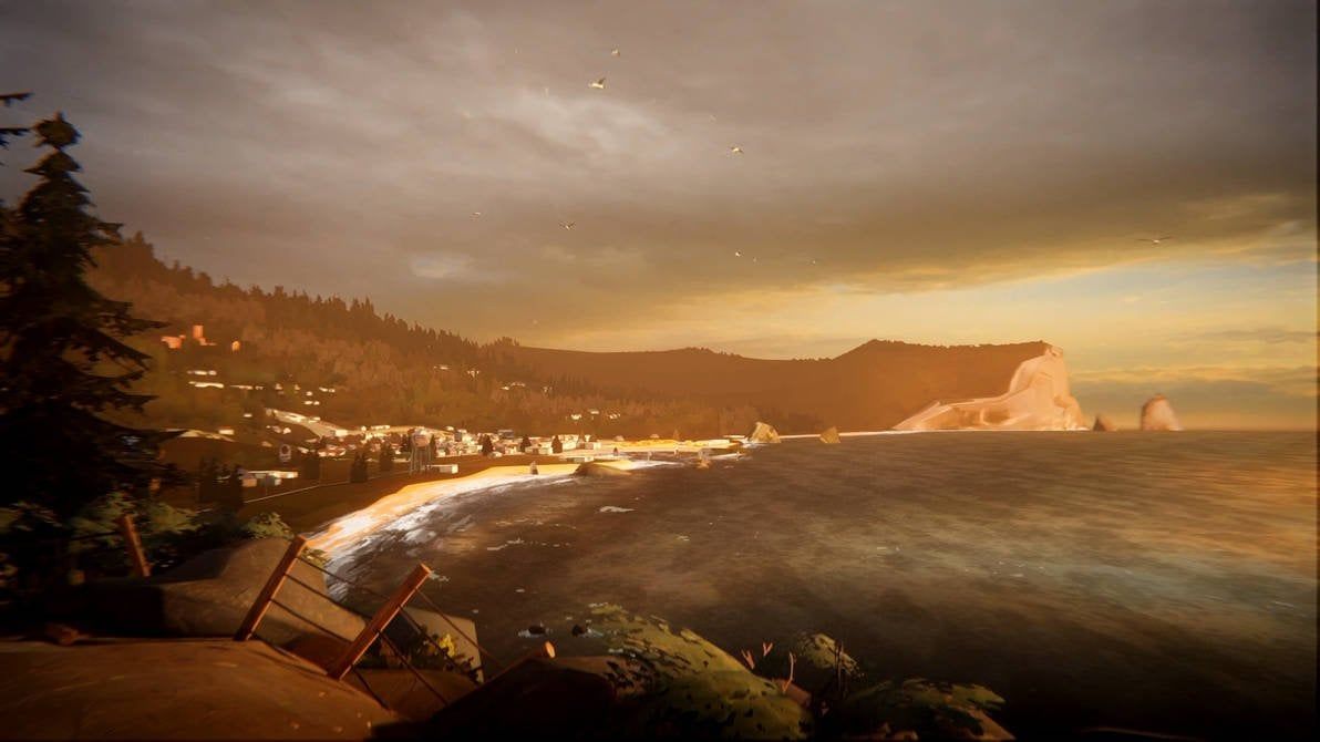 1192x670 NO SPOILERSArcadia Bay During The Golden Hour Animated Wallpaper