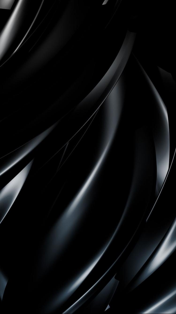 750x1334 Huawei Mobile HD Black Wallpaper