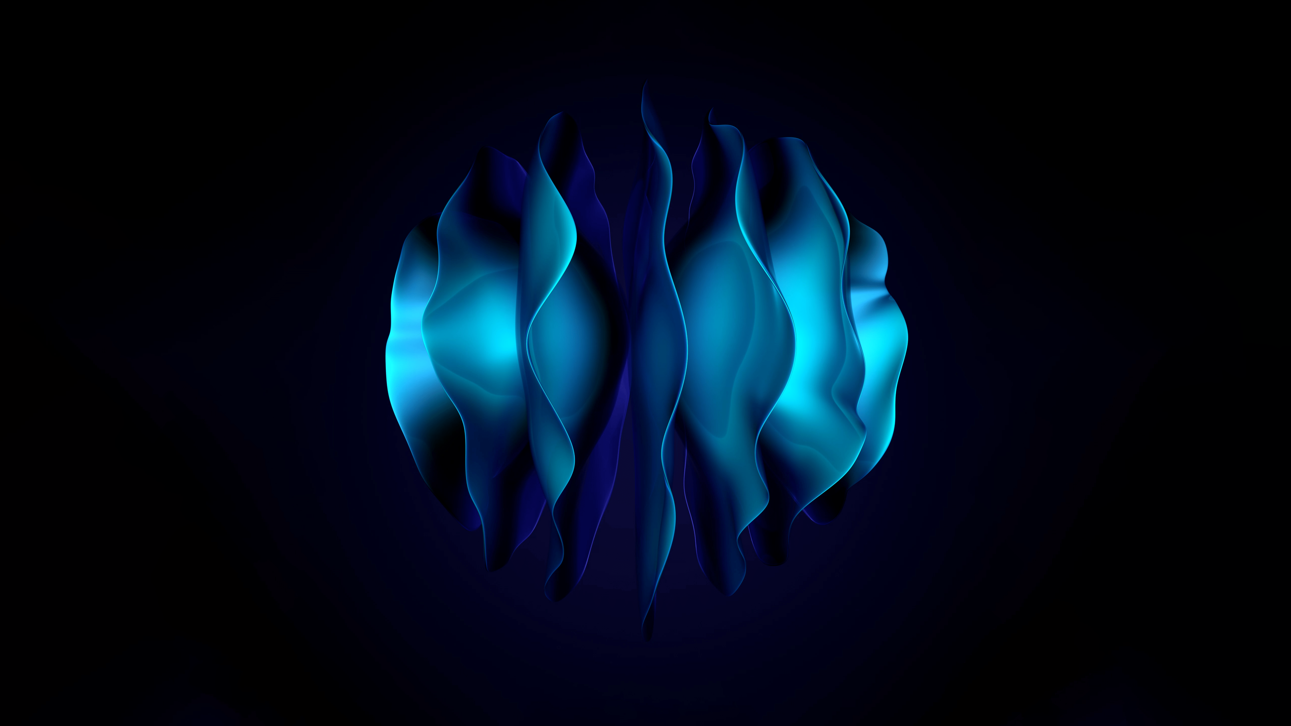 5120x2880 Blue abstract Wallpaper 4K, Huawei Mate X Stock