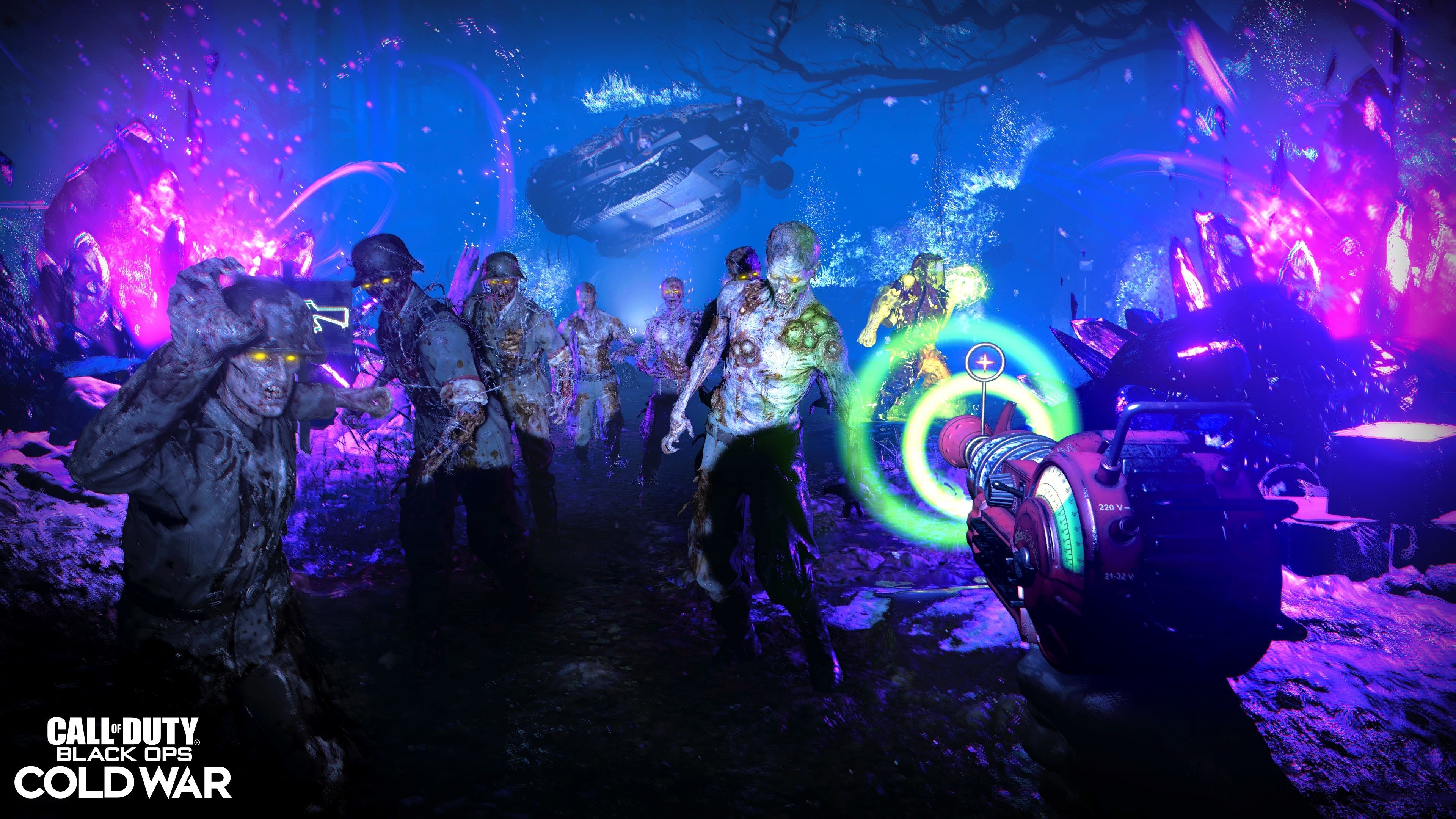 3840x2160 Zombies Fight in Call of Duty Cold War 4K HD Games Wallpaper