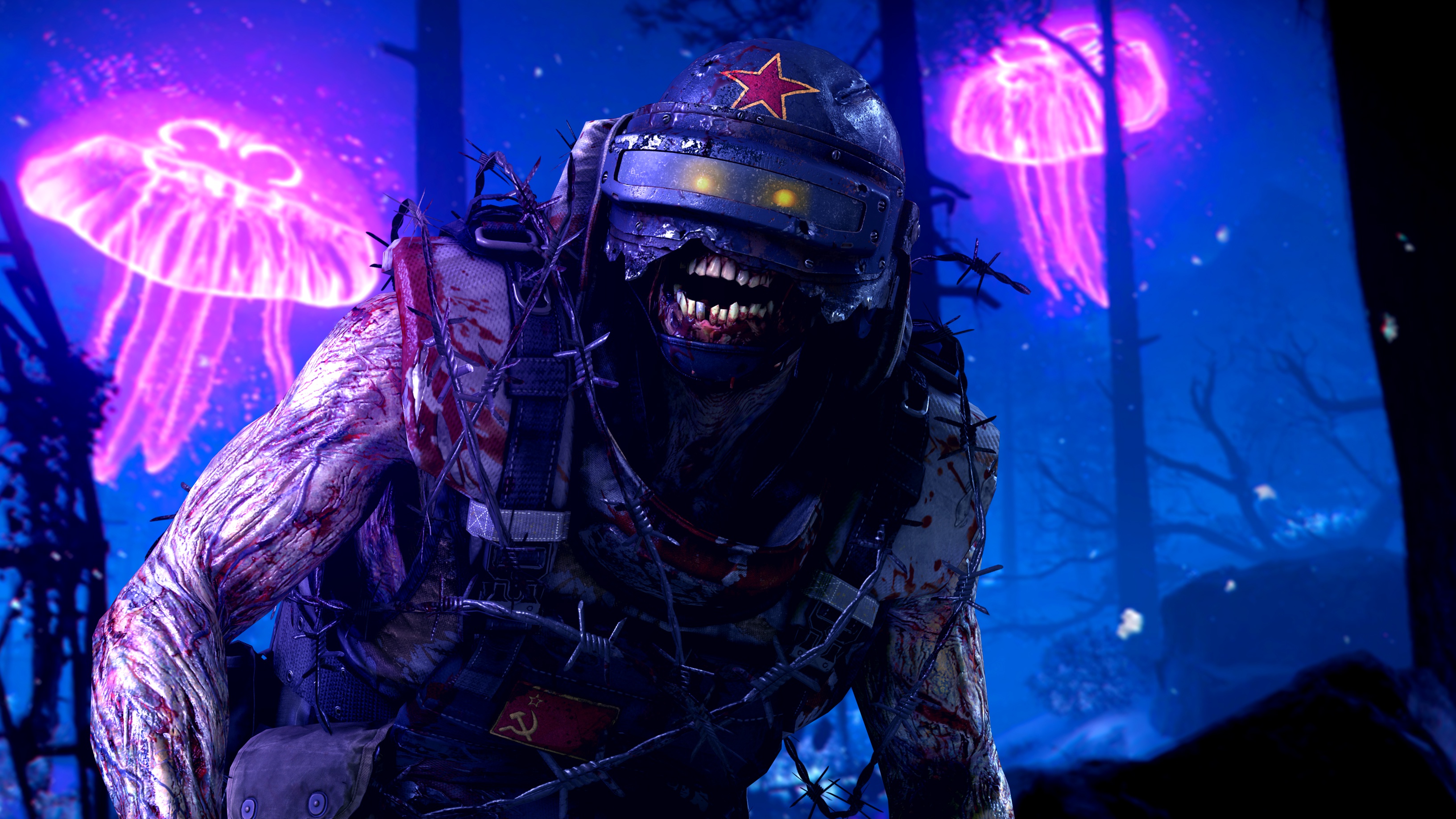 3264x1836 Wallpaper Art, Zombies, Treyarch, First Person Shooter Video Game, Cold War Zombies, Russian Zombie, Armored Zombie, Russian Zombie For Mobile And Desktop, Section игры, Resolution 3264x1836