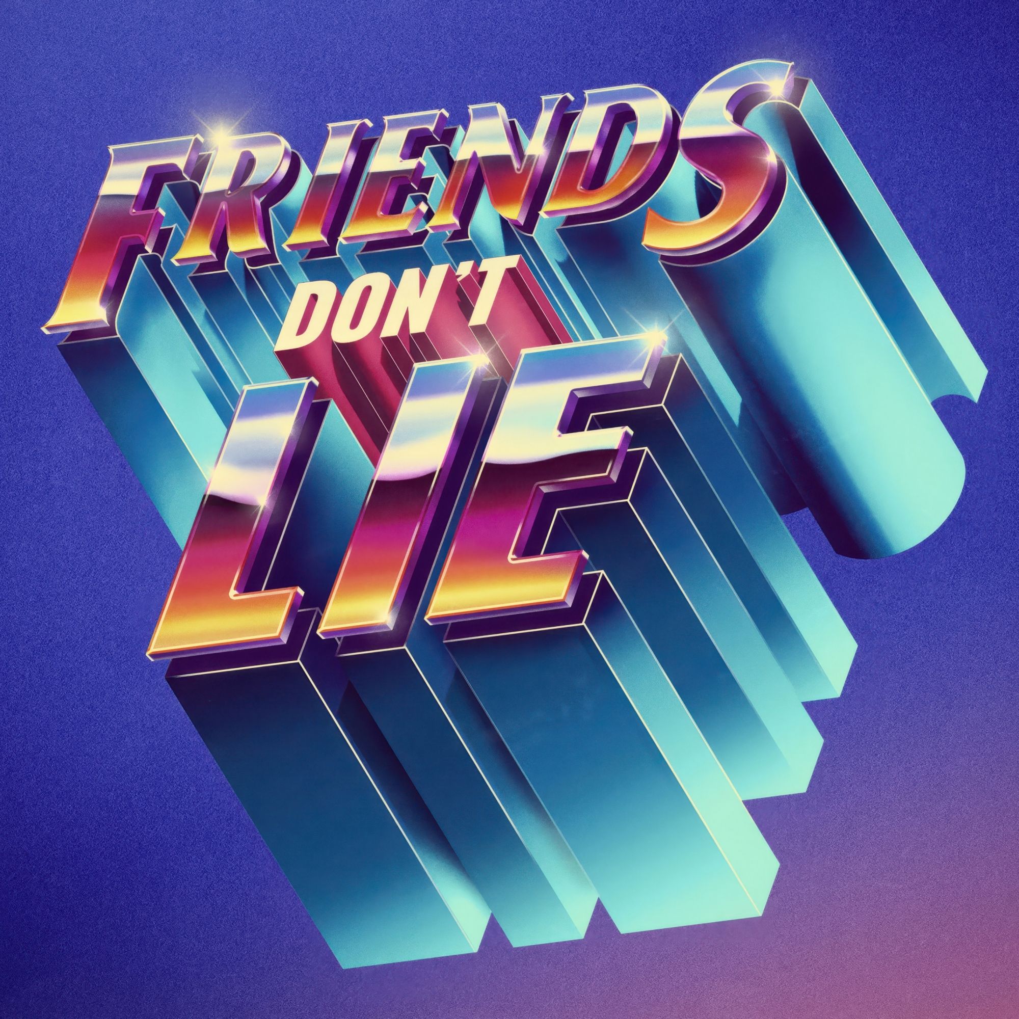2000x2000 Friends Dont Lie Quote Synth Y2K Aesthetic