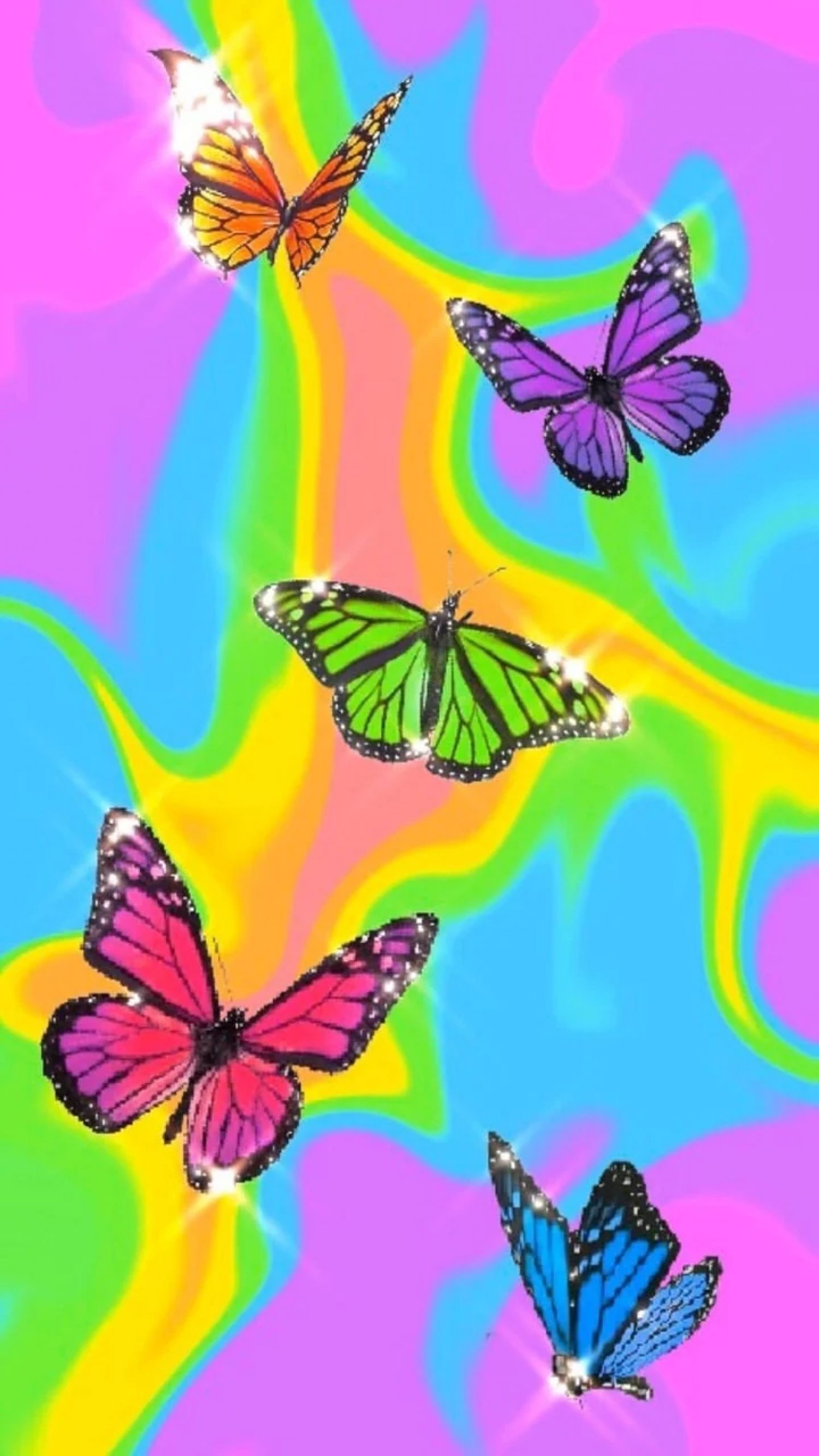 1500x2666 Most Popular Y2K Rainbow Wallpaper