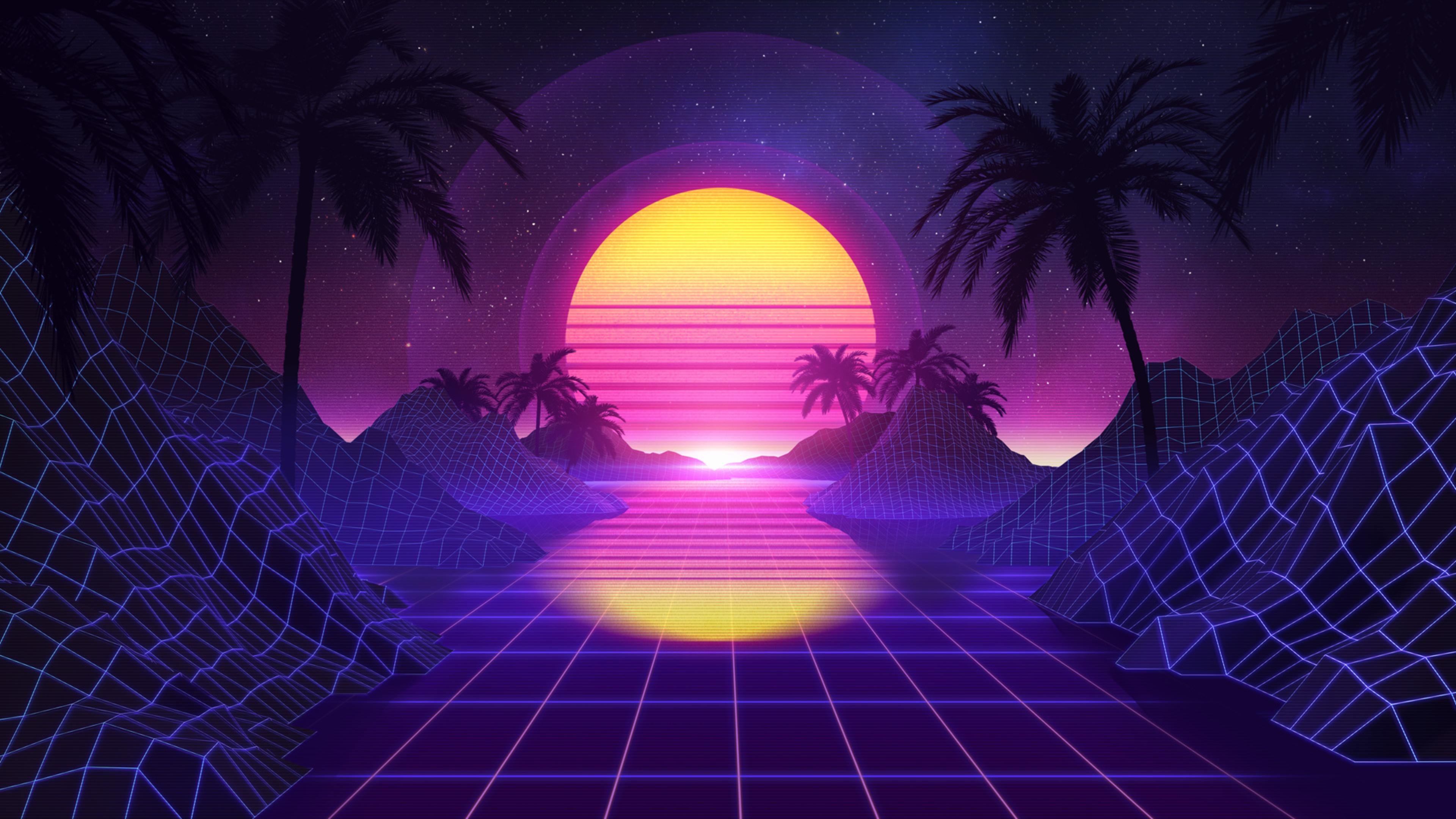 3840x2160 Retrowave