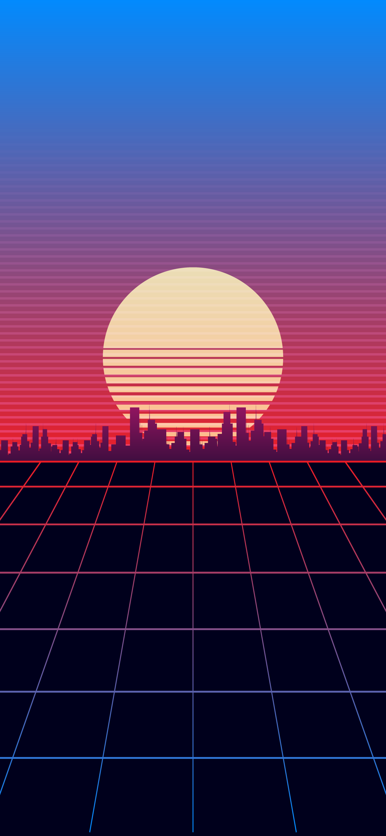 1242x2688 Retrowave wallpaper