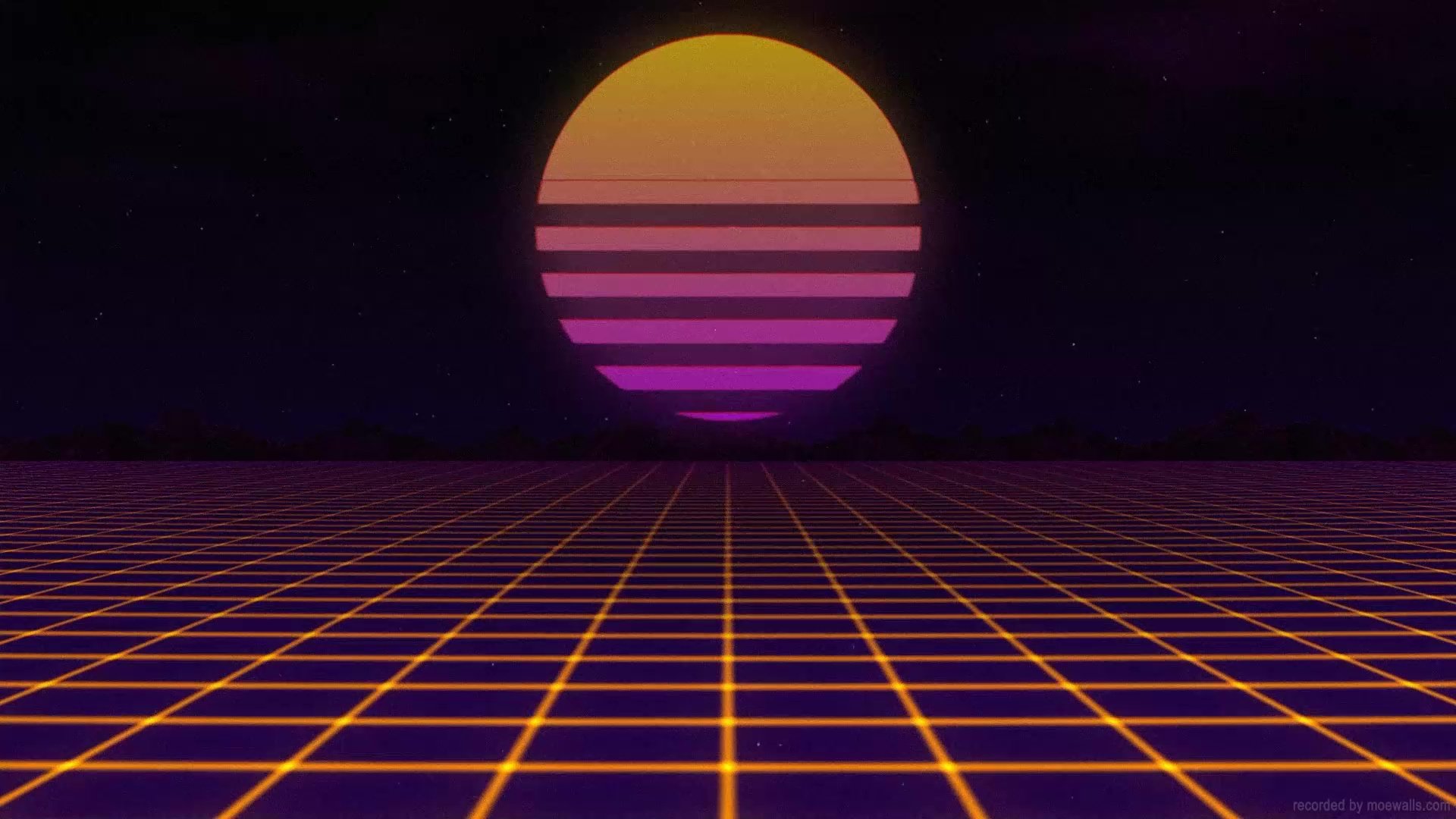 1920x1080 Retrowave Sun Live Wallpaper
