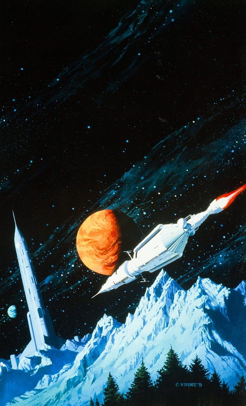 850x1405 Stunning Sci Fi Art Spaceships. 70s Sci Fi Art, Sci Fi Art, Science Fiction Illustration, Vintage Sci Fi Art HD Phone Wallpaper
