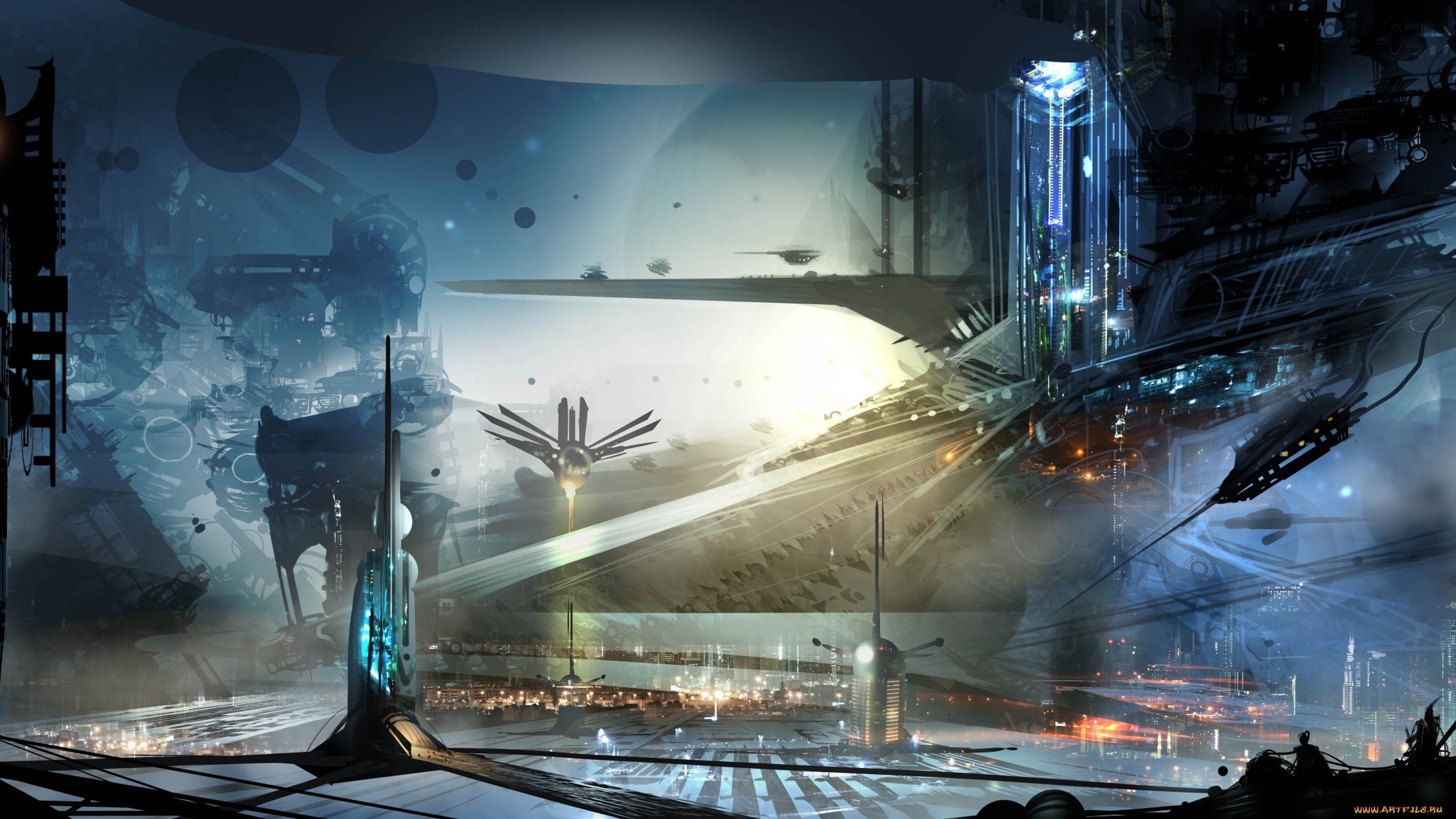 2144x1206 Retro Sci Fi Wallpaper
