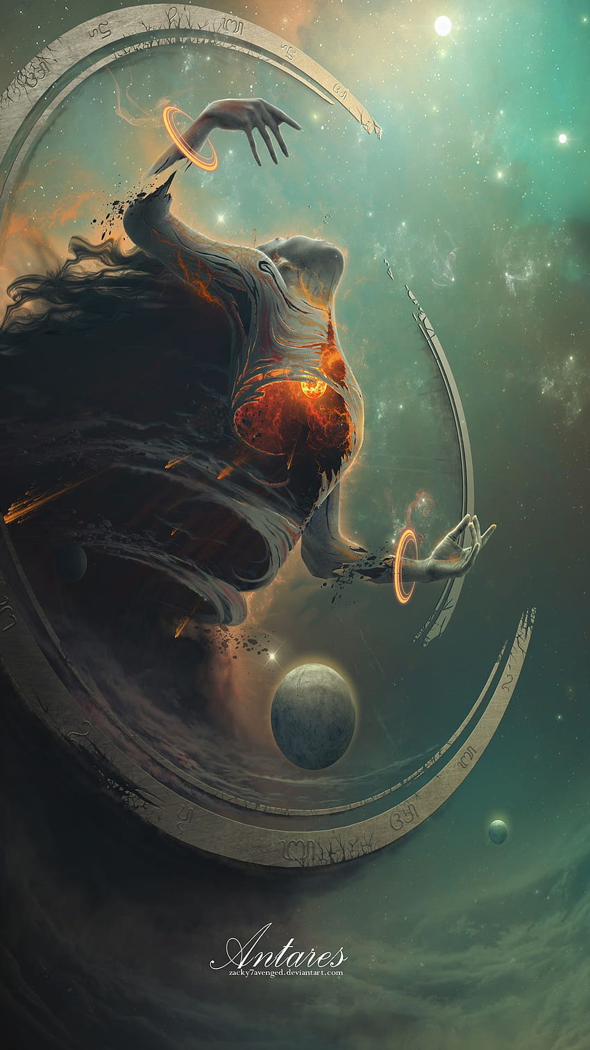 850x1511 Sci Fi IPhone Antares, Science Fiction HD phone wallpaper