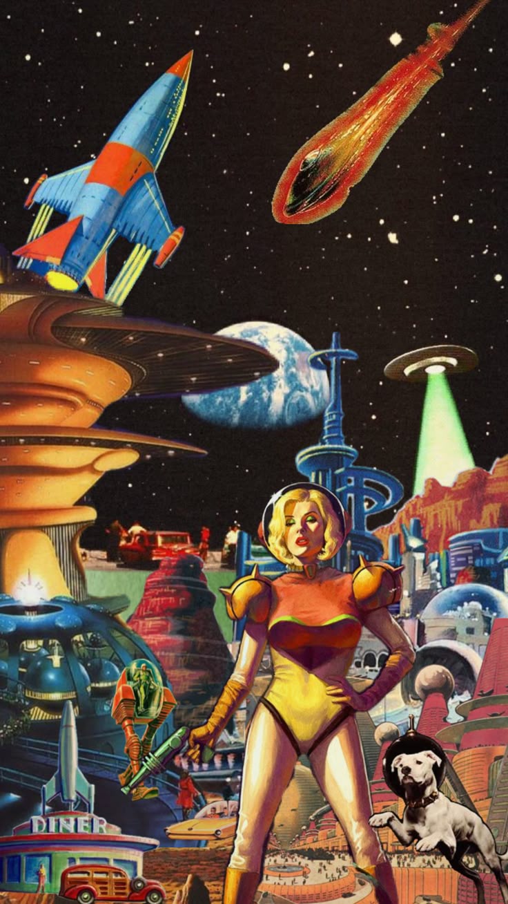 736x1308 Retro futurism #vintage #futuristic #space #art #vibes #aesthetic #retro #retrofuturism