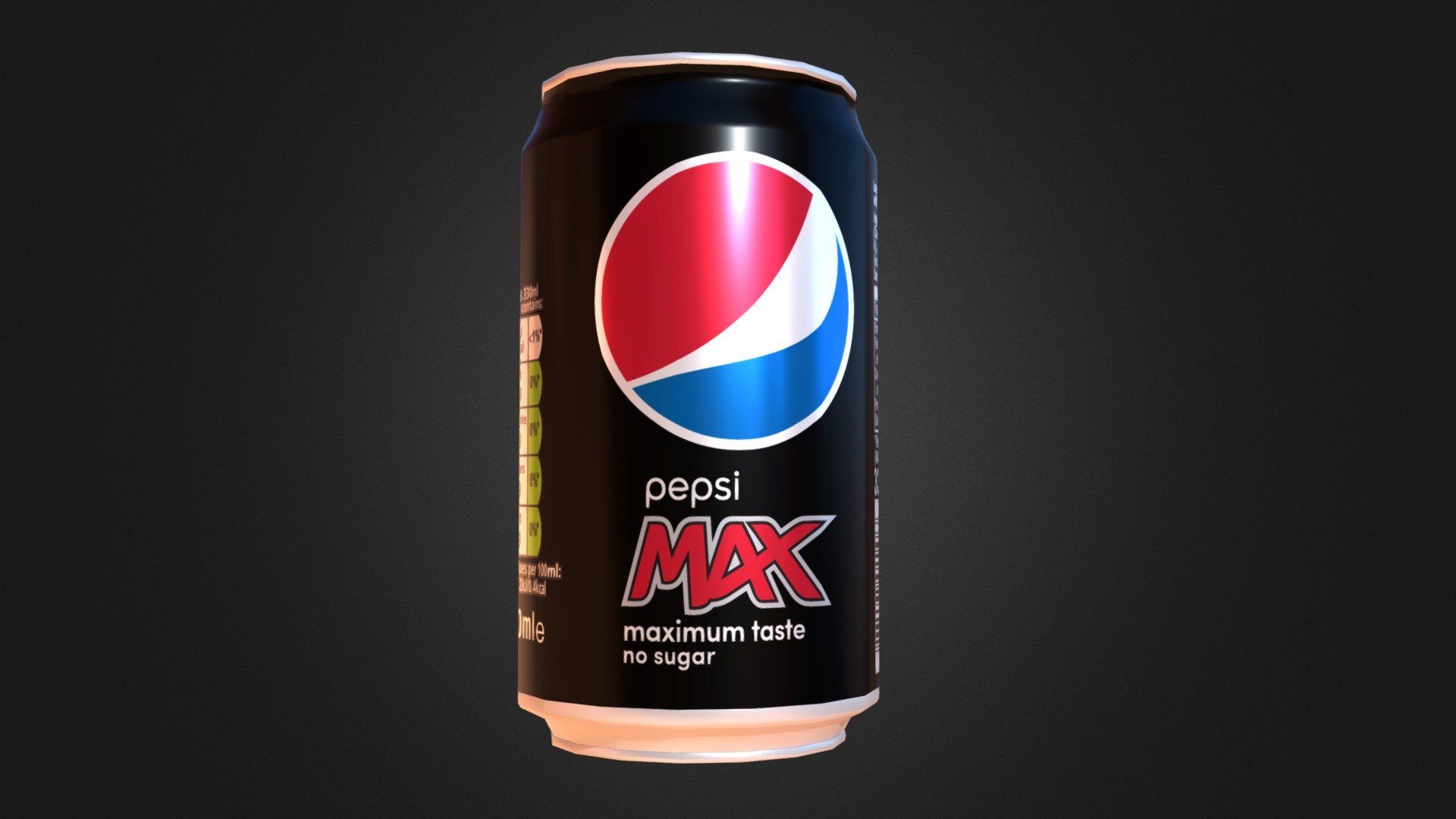 1920x1080 Pepsi Max can Free 3D model by SleepyPineapple [5fce345]
