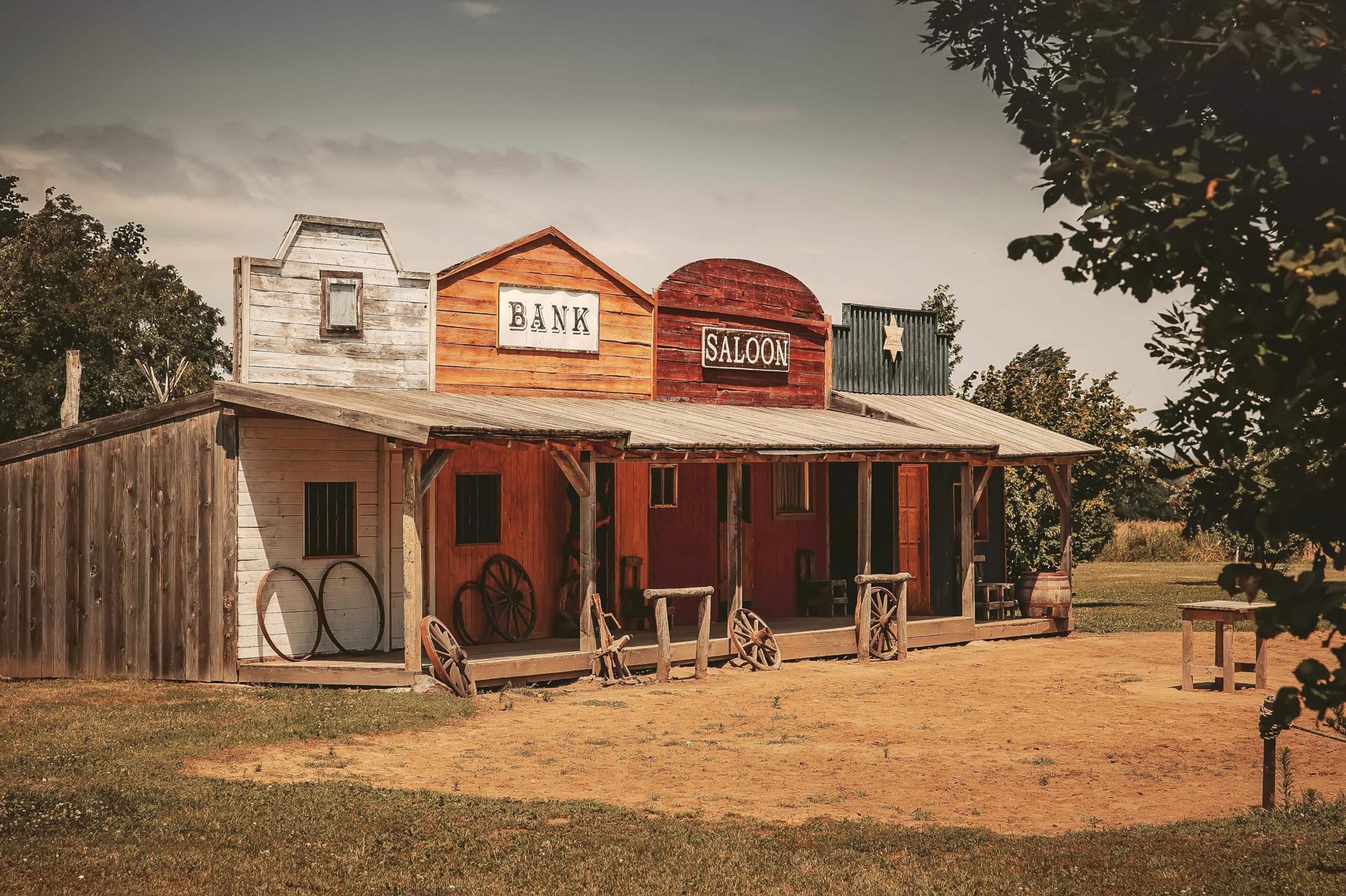 2560x1704 Amazon.com : chnywork 10x6.5ft Cowboys Western Town Backdrop Vintage Old Country Wooden House Saloon Bank Retro Western Town Background Wild West Boy Man Birthday Party Decorations Portrait Photo Props Wallpaper