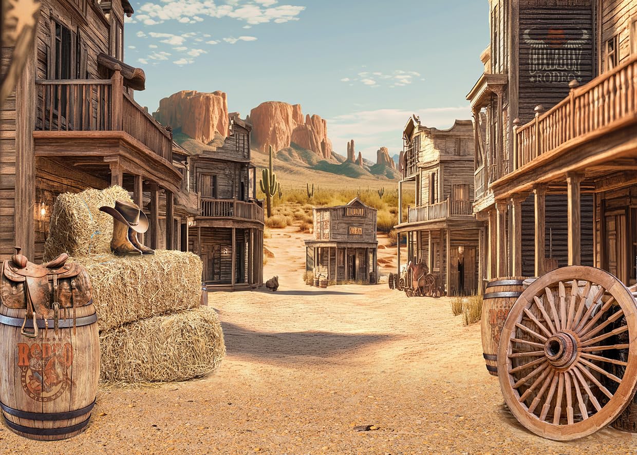 1240x886 Amazon.com : Alltten 7x5ft Western Backdrops for Photohoot Rodeo Backdrop Country Themed Party Decorations F281
