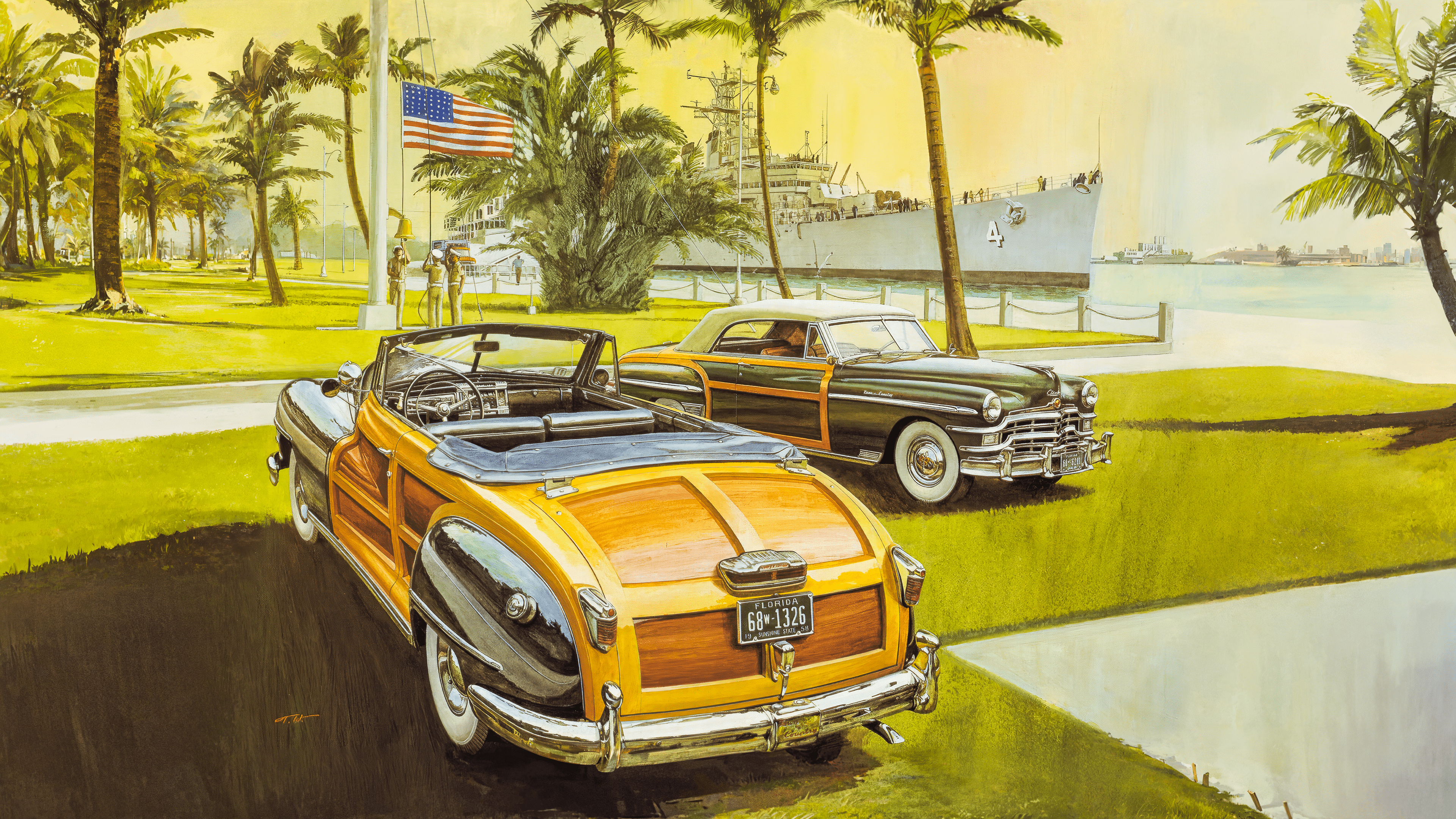 3840x2160 Chrysler Town & Country by Takeshi Hosokawa, 1987 [3840x2160]