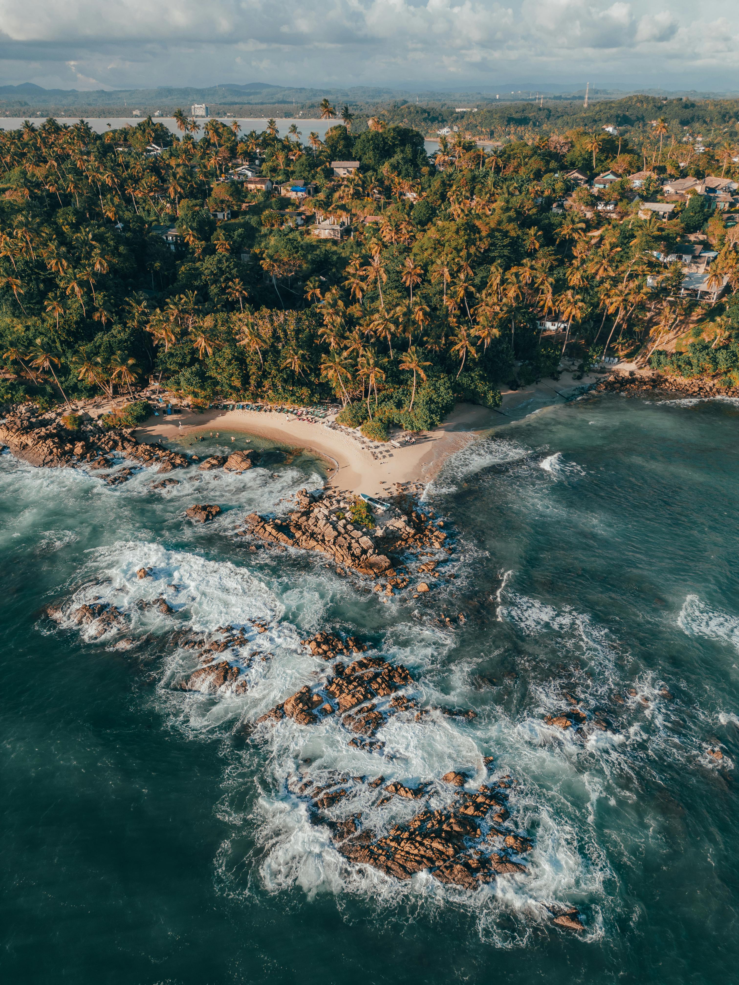 3024x4032 Aerial View of Mirissa Beach in Sri Lanka · Free