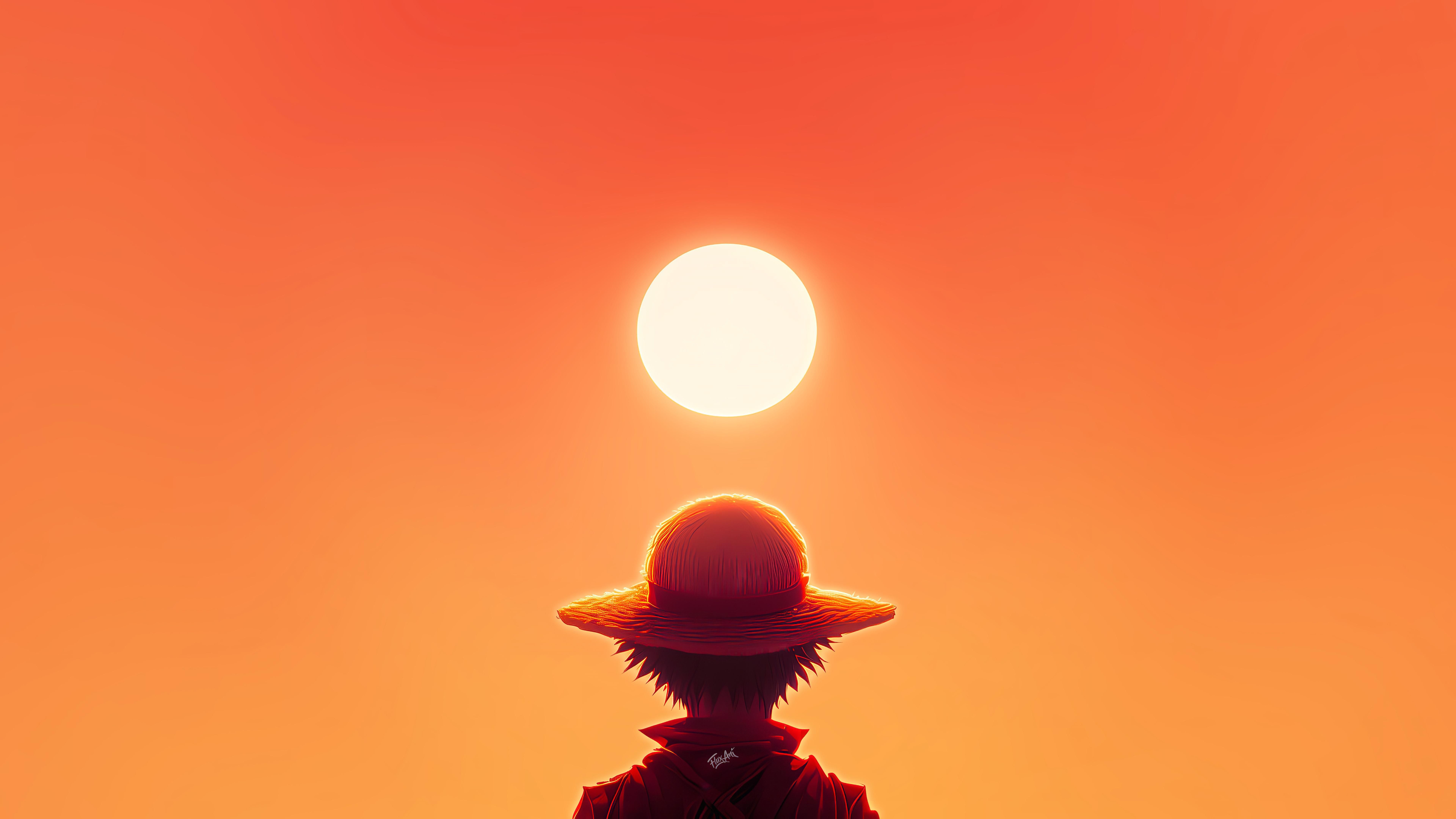 7680x4320 Luffy from One Piece Anime Wallpaper 8k for Desktop